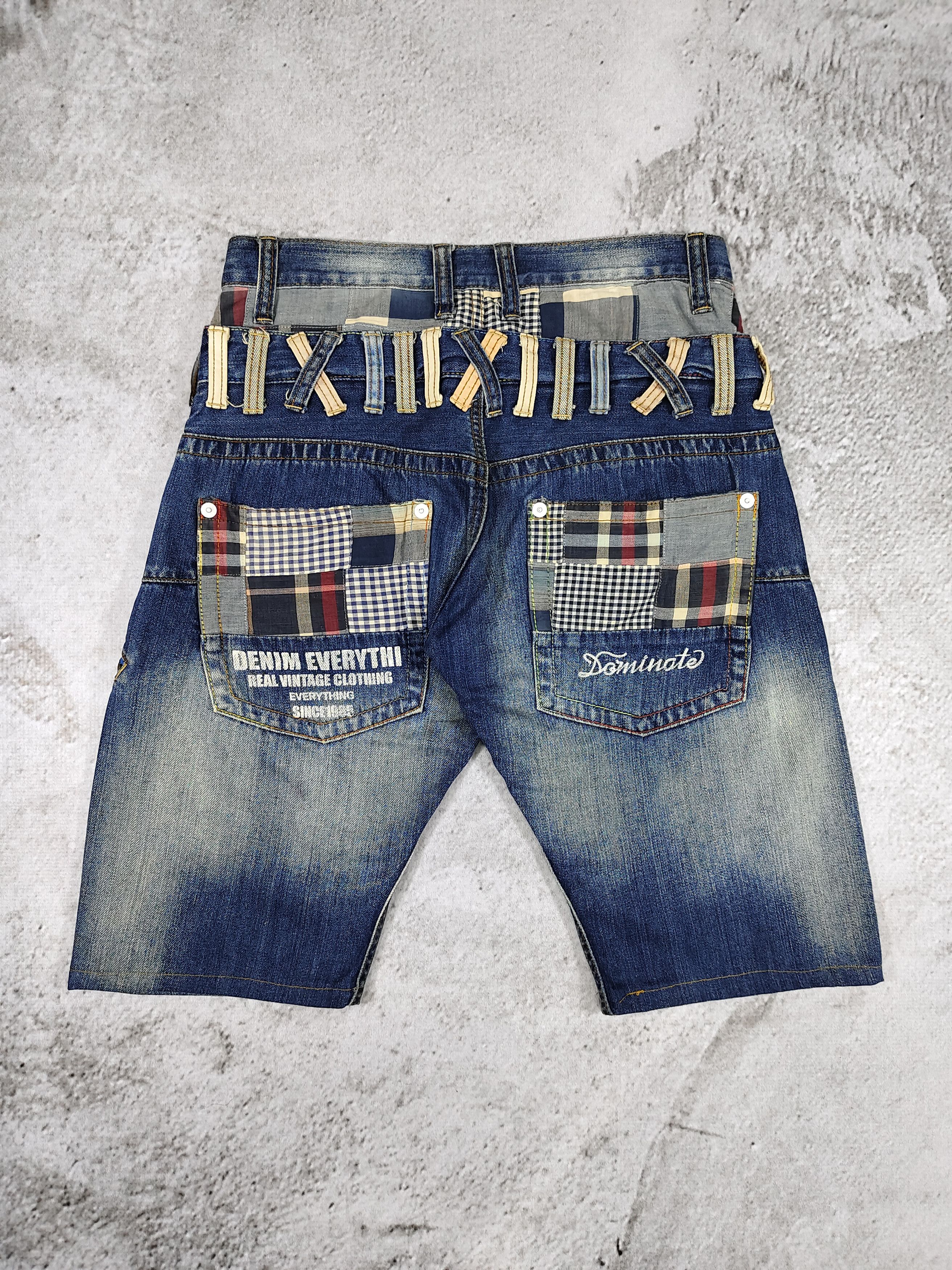 Japanese Brand 00s Dominate🇯🇵 Double Waist Patchwork Handcrafted Denim Size US 31 - 5 Thumbnail