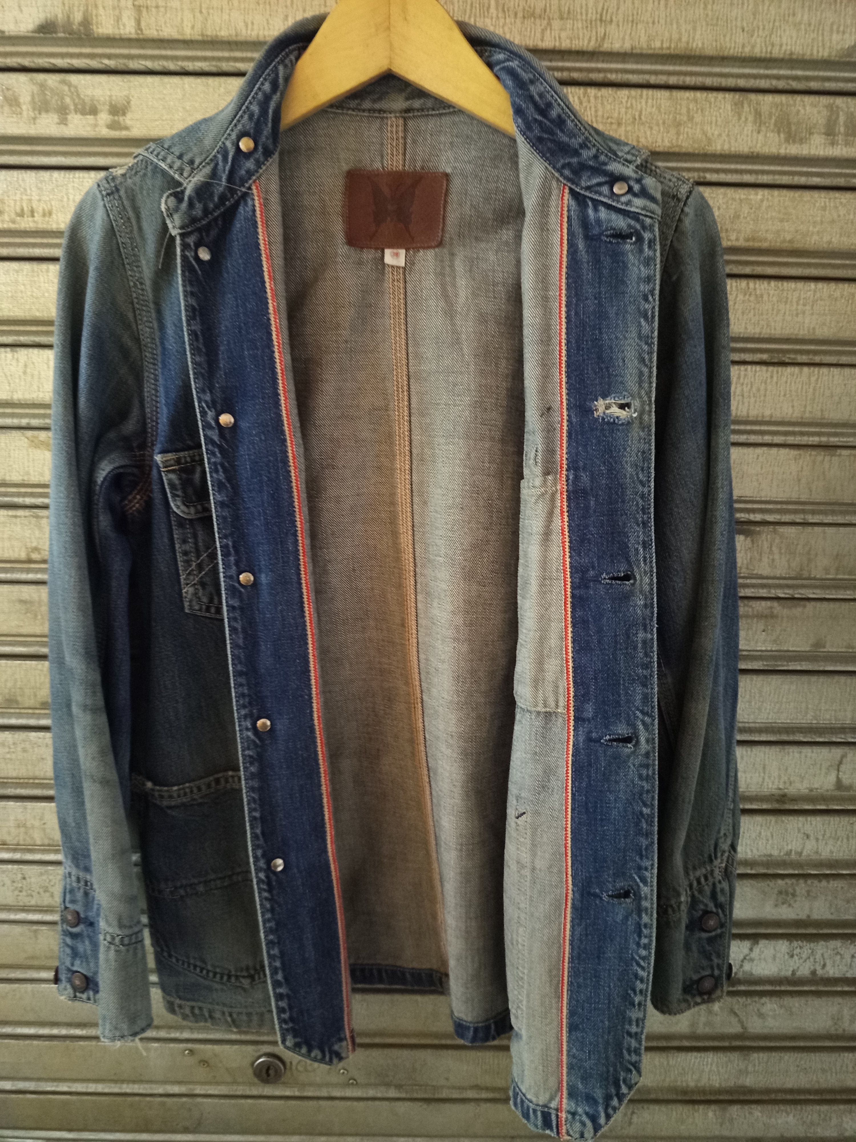 Chevignon Vintage Chevignon Selvedge Chore Jacket Size US M / EU 48-50 / 2 - 1 Thumbnail