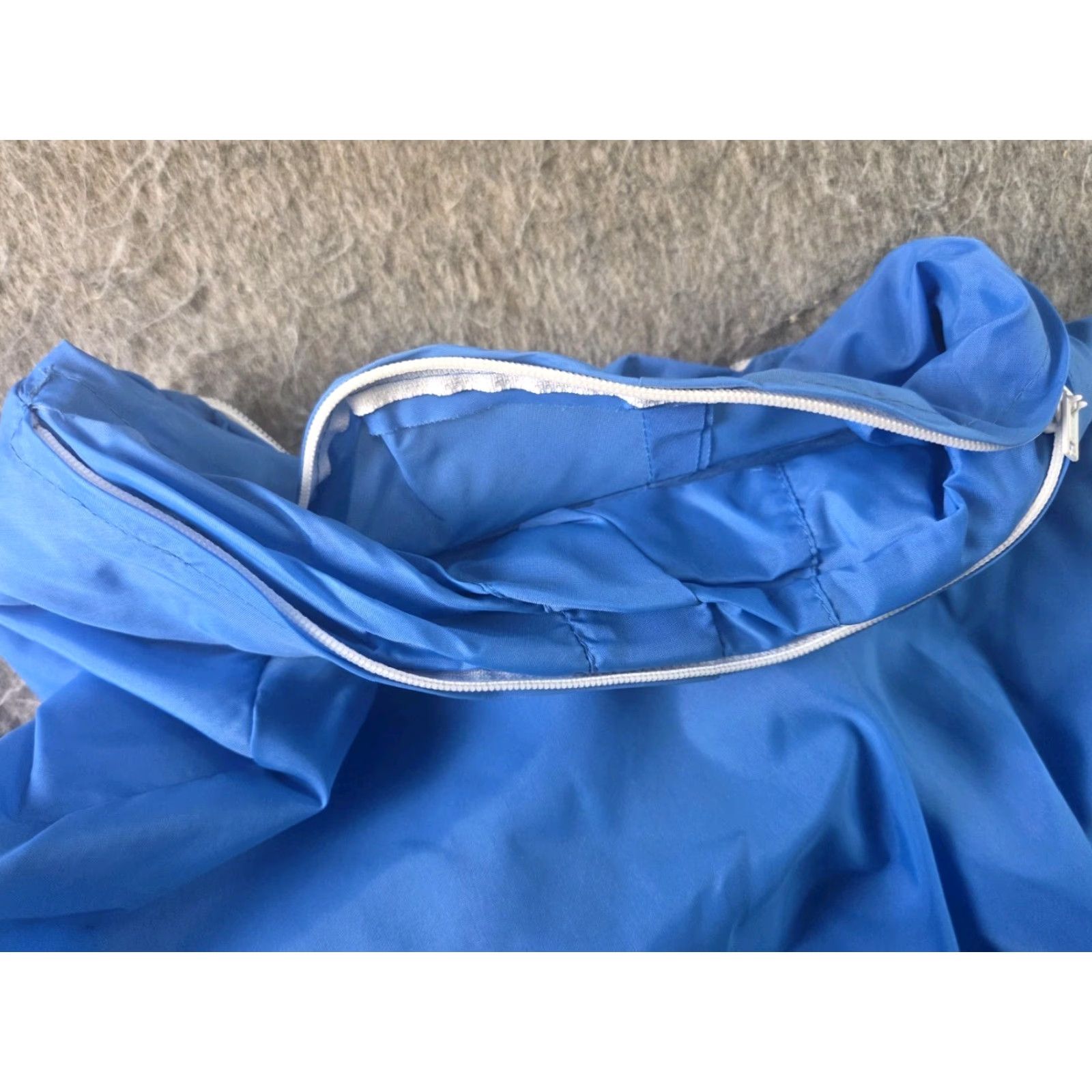 Sears VINTAGE Sears Windbreaker Half-Zip Hooded Blue Lightweight Sz Large Mens Regular 80s 90s Zip Pocket Nylon Size US L / EU 52-54 / 3 - 5 Thumbnail