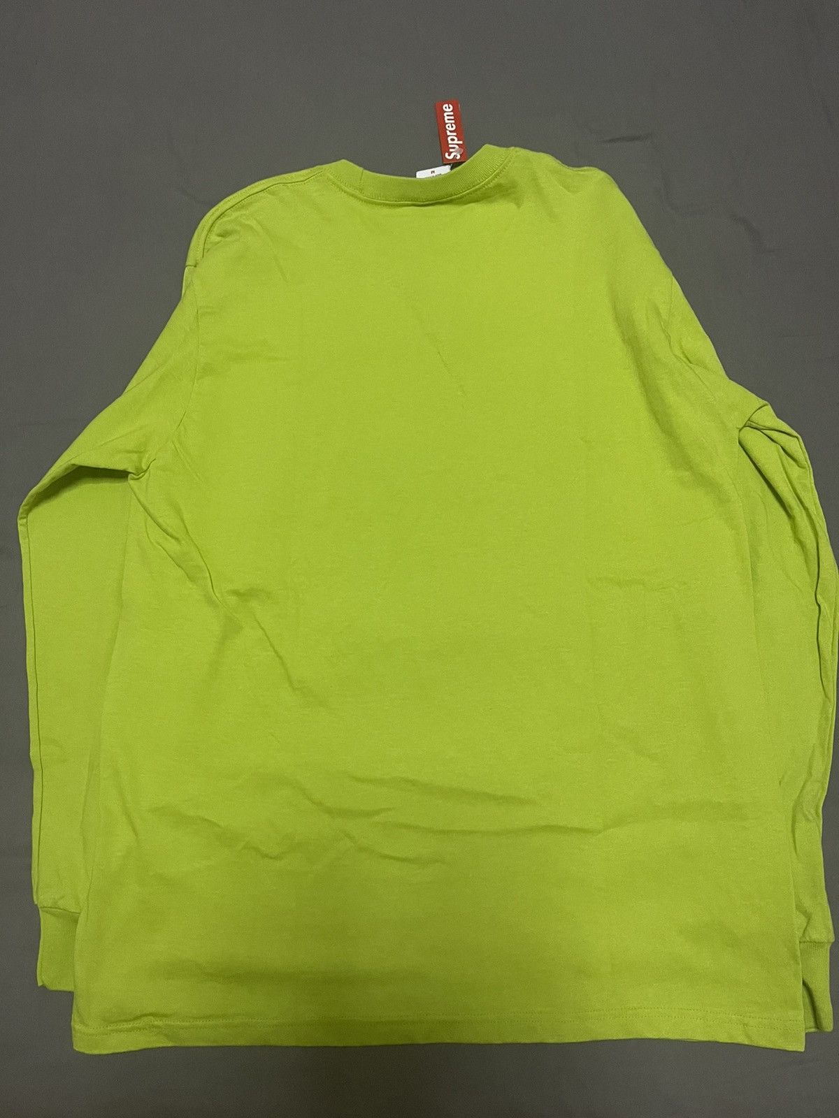 Supreme Supreme Arabic logo L/s tee lime Green medium Size US M / EU 48-50 / 2 - 2 Thumbnail