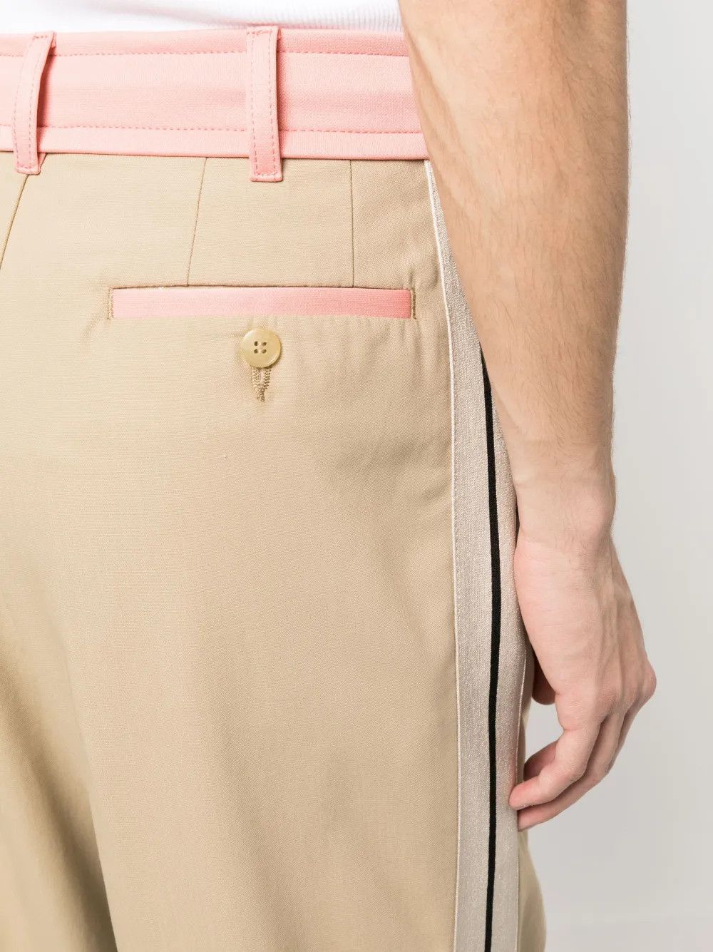 Palm Angels o1y0325 Casual Pant in Beige Size US 34 / EU 50 - 3 Thumbnail