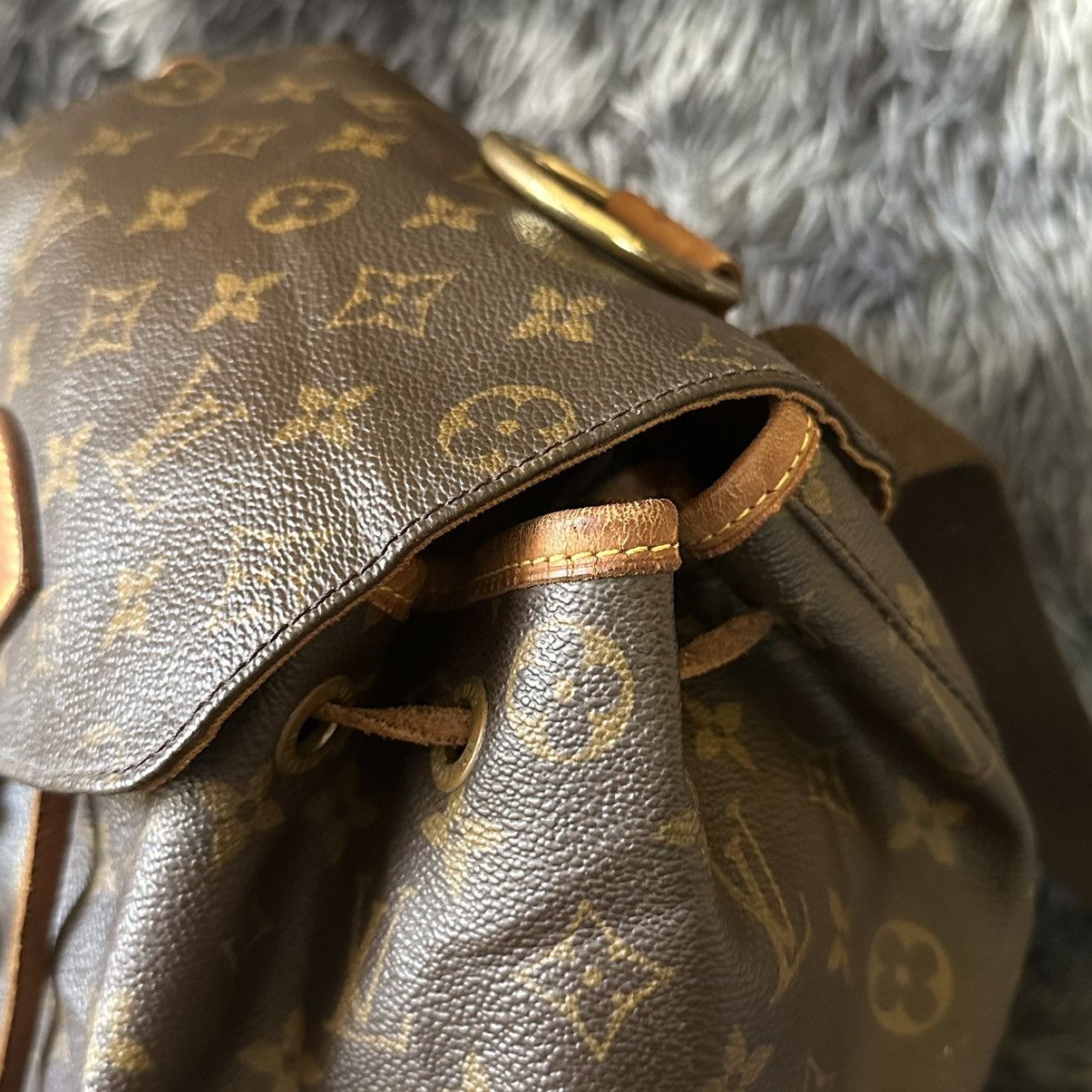 Louis Vuitton Louis Vuitton Montsouris GM Backpack Monogram Canvas Size ONE SIZE - 16 Thumbnail