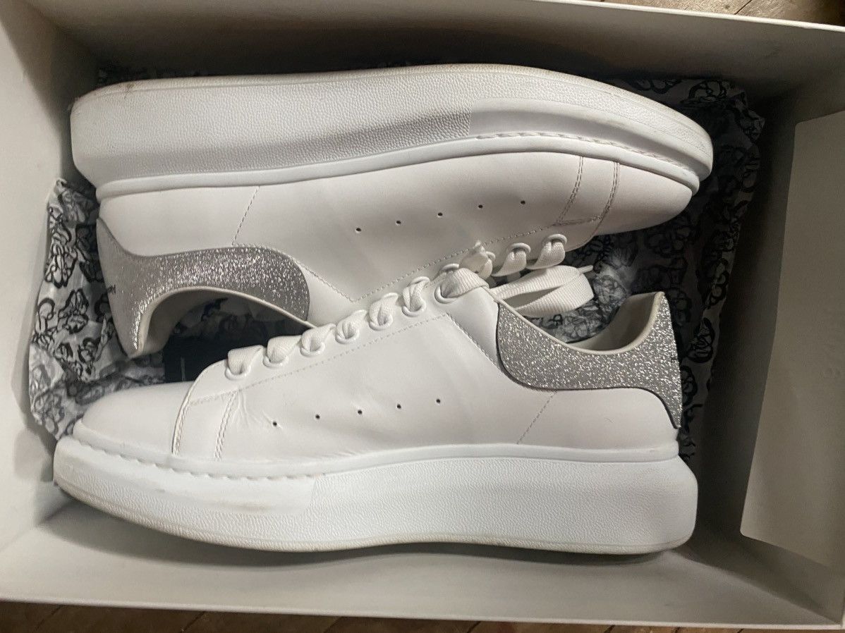 Alexander McQueen Alexander Mcqueen White Silver Glitter Size US 10.5 / EU 43-44 - 3 Thumbnail