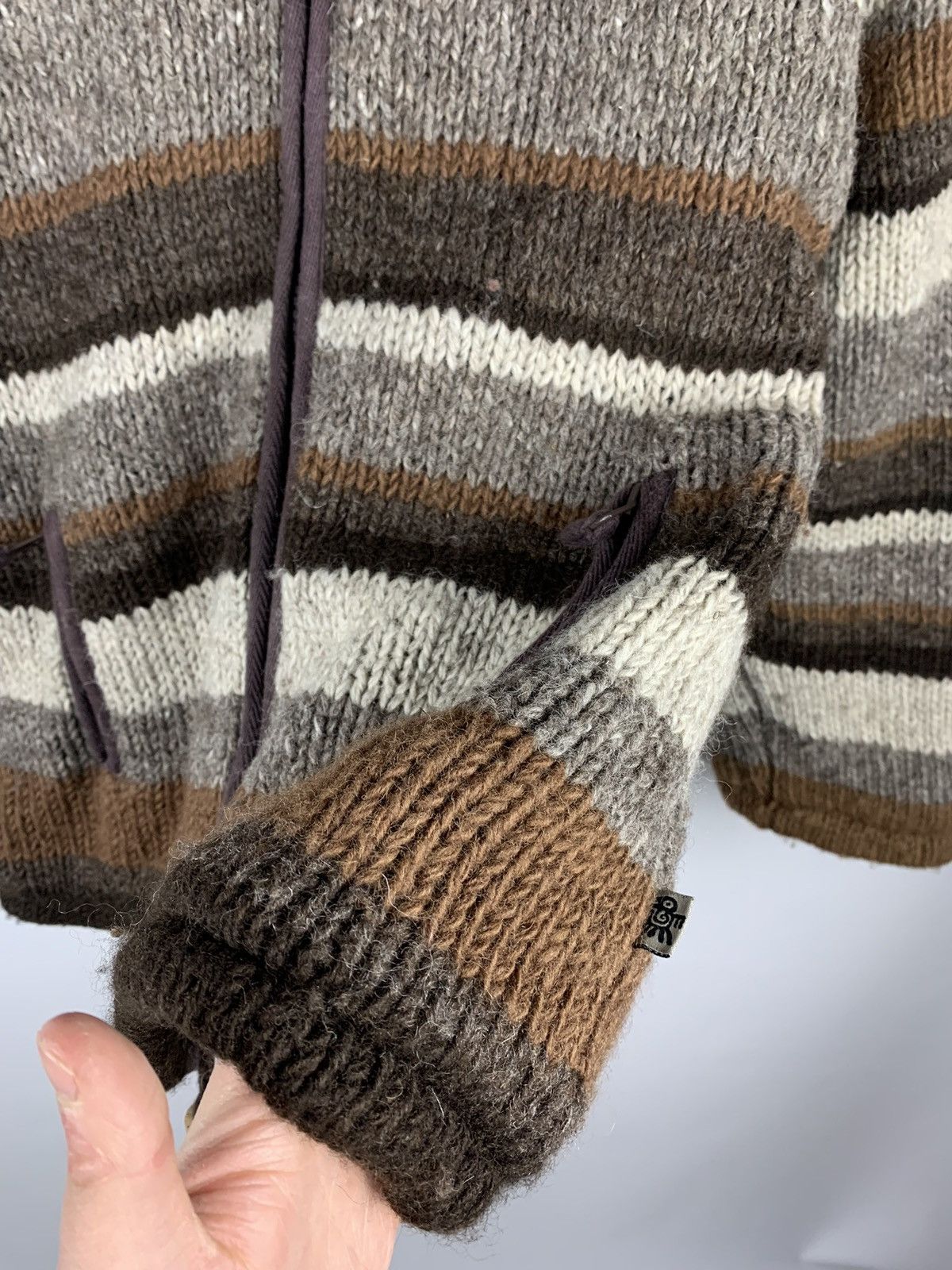 Other Vintage PACHAMAMA Chunky Knit Wool Zipped Jacket Size M/L Size US L / EU 52-54 / 3 - 4 Thumbnail