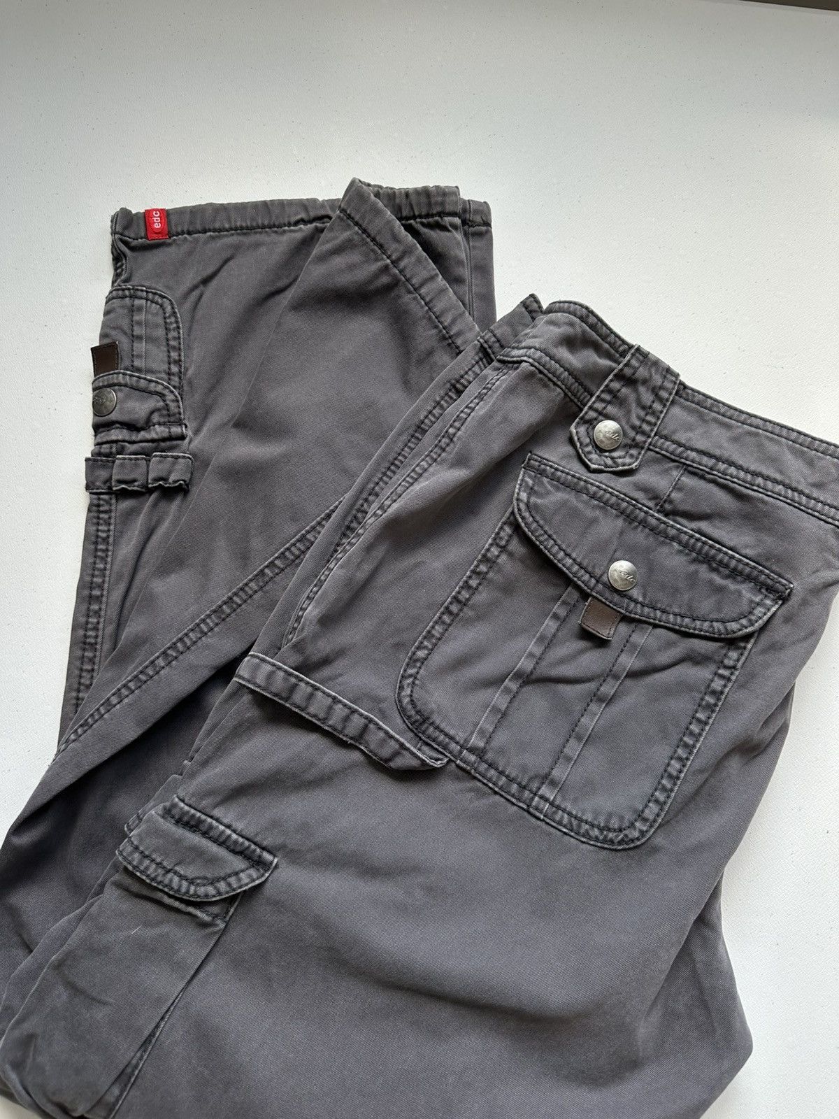 14th Addiction × Japanese Brand Vintage Y2k Cargo Pants Balenciaga Style Streetwear Size 30" / US 8 / IT 44 - 6 Thumbnail