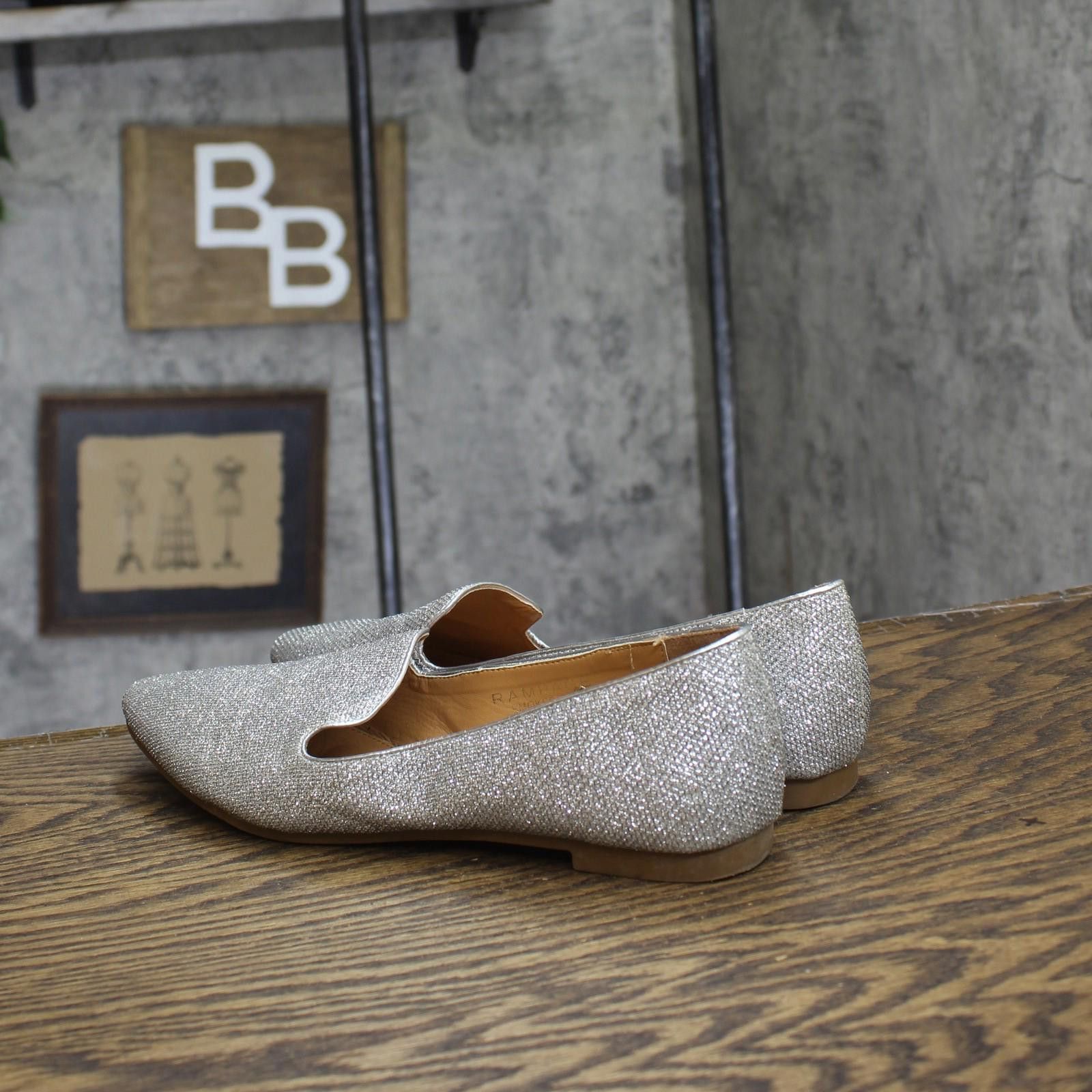 Other Rampage Womens Glitter Shiny Flats Smoker-03l Silver Gray 8 Size US 8 / IT 38 - 2 Thumbnail