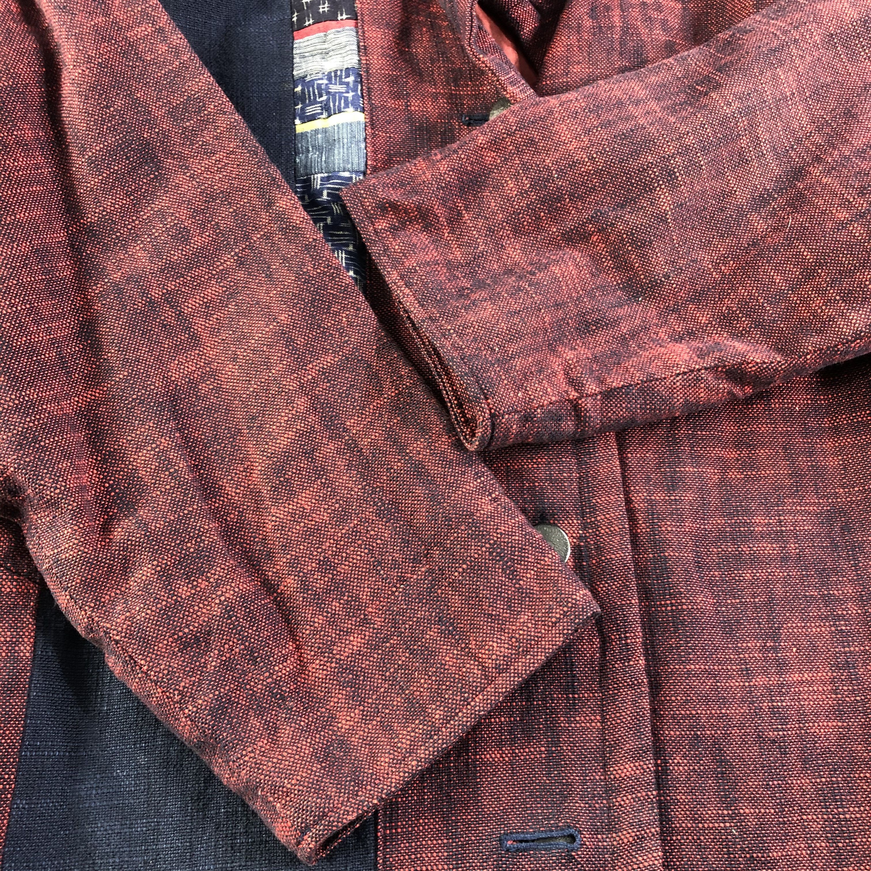 Japanese Brand Vintage Japanese Brand Patchwork Button Up Long Jacket JC271 Size US L / EU 52-54 / 3 - 4 Thumbnail