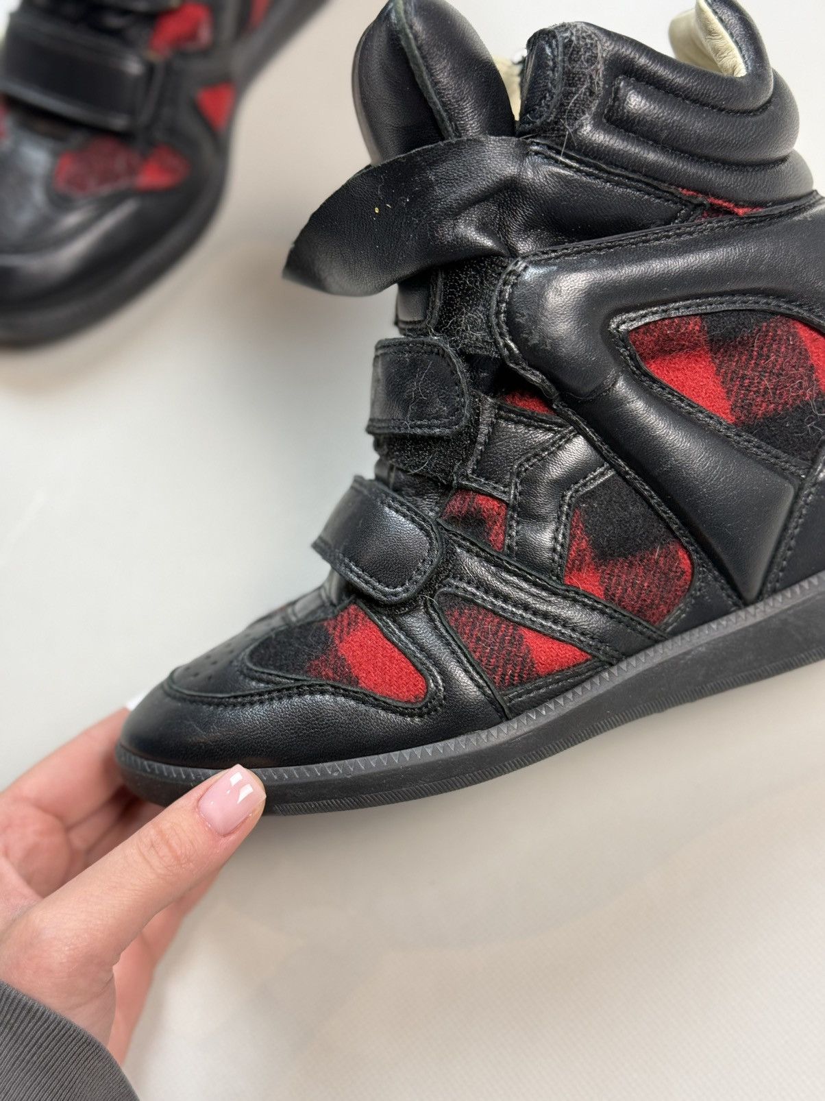 Isabel Marant Isabel Marant Beckett High Top Leather Sneakers Wedge Boots Size US 6 / IT 36 - 13 Thumbnail