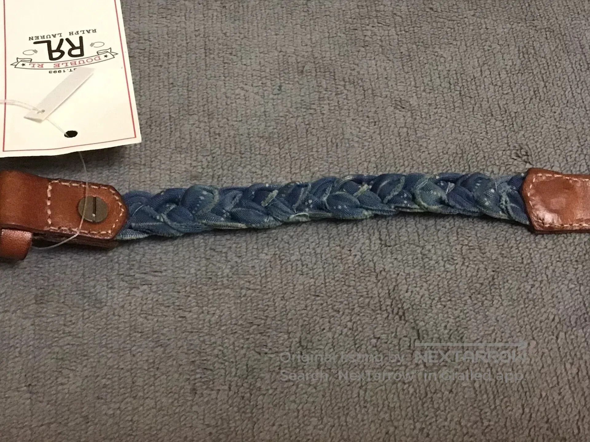 RRL Ralph Lauren RRL Double RL Blue Dyed Wristband. Size ONE SIZE - 3 Thumbnail