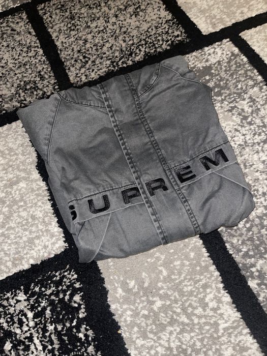 Supreme Supreme Overdyed Twill Hooded Jacket Grailed