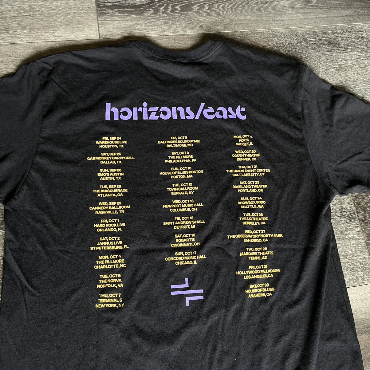 Band Tees Vintage Style Thrice Horizons East 2025 World Tour Band Tee Size US L / EU 52-54 / 3 - 4 Thumbnail