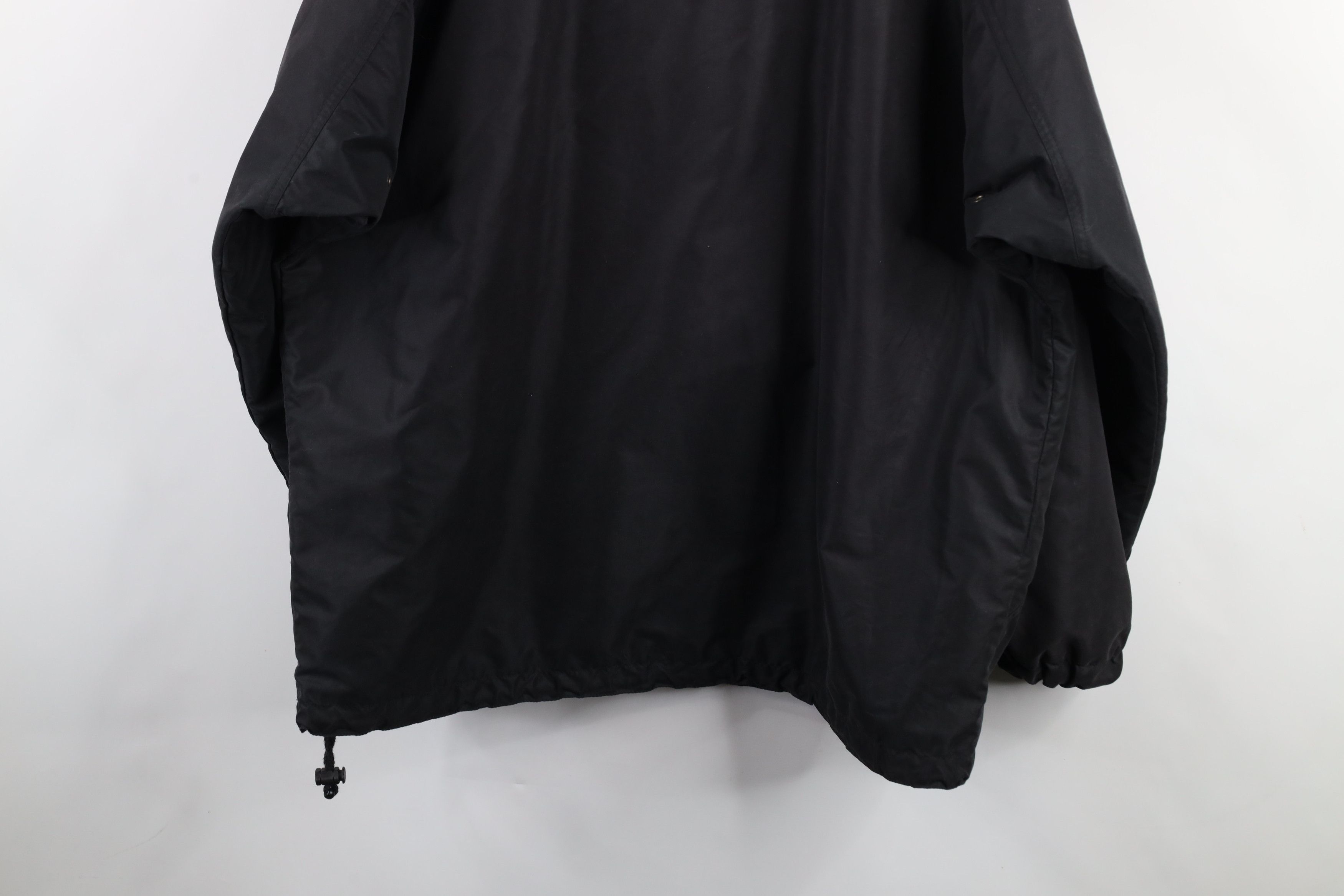 Vintage Vintage 90s Streetwear Microfiber Hooded Anorak Jacket Black Size US XL / EU 56 / 4 - 14 Thumbnail