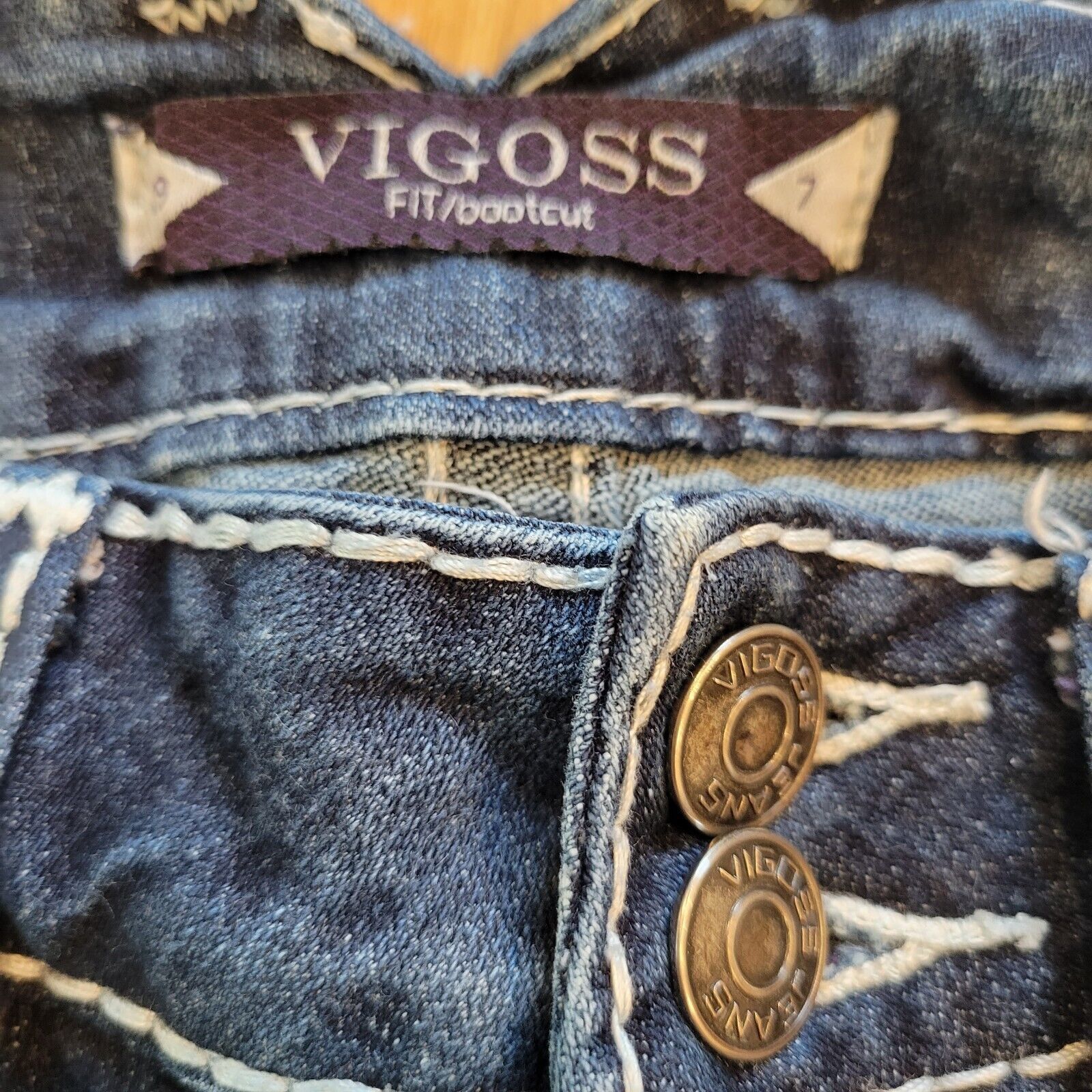 Vintage Vigoss Jeans Fit bootcut Womens Size 29 x 30 Size 29" - 5 Thumbnail