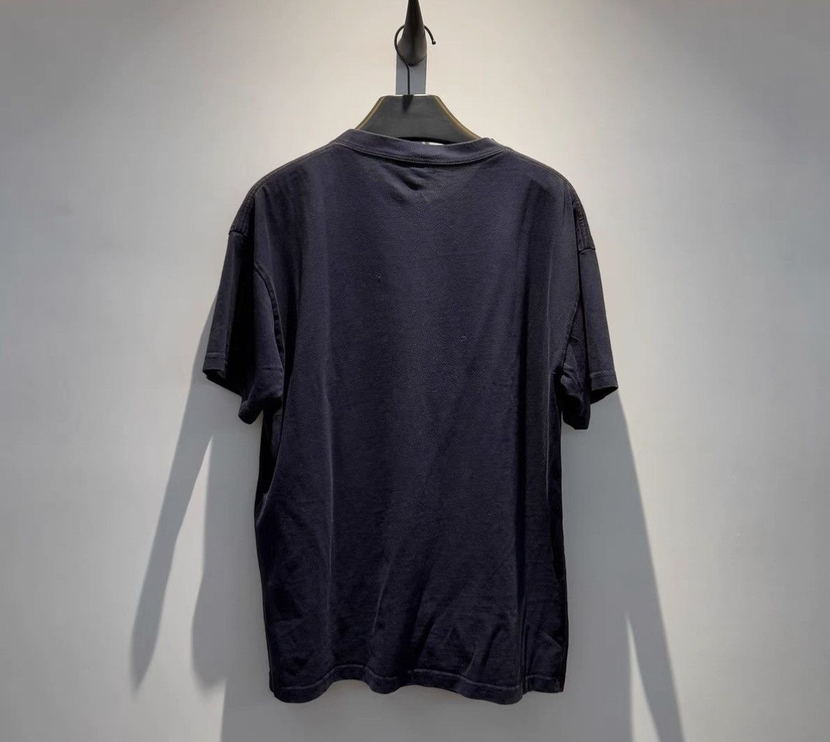 Balenciaga BALENCIAGA Navy Blue Embroidered Short Sleeve T-Shirt Size US S / EU 44-46 / 1 - 4 Thumbnail