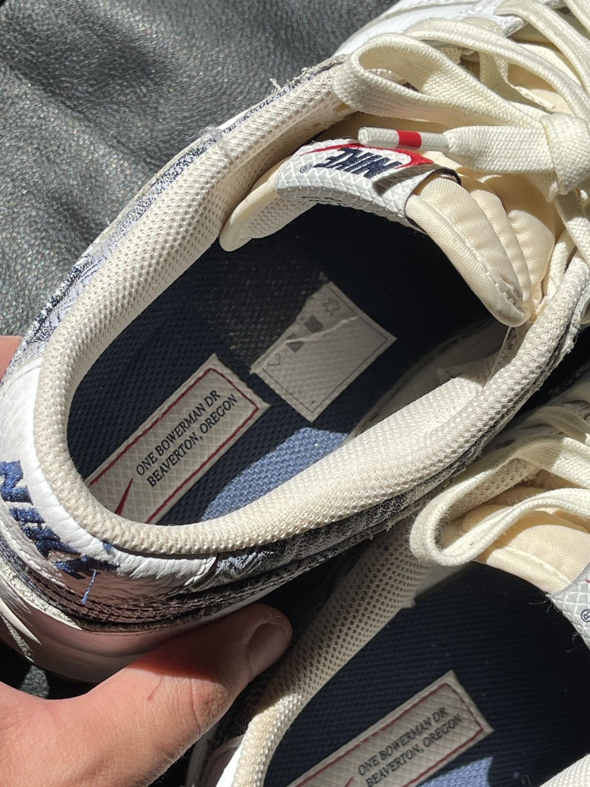 Nike Nike Dunk Low New Americana Washed Denim white leather Size US 10 / EU 43 - 15 Thumbnail