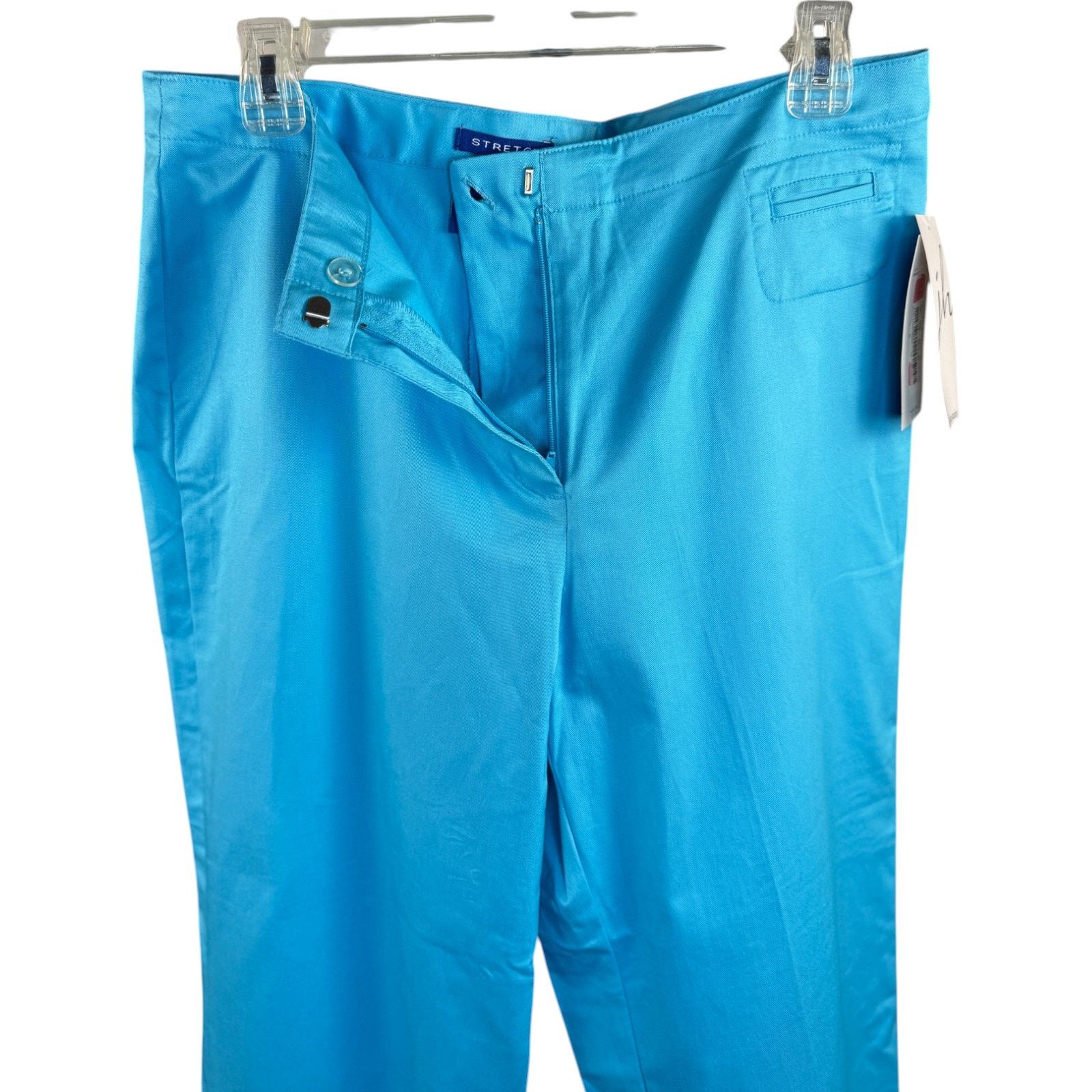 JH Collectibles JH Collectibles Stretch Pants Women’s 14 Blue Capris NWT Size 36" / US 14 / IT 50 - 5 Thumbnail