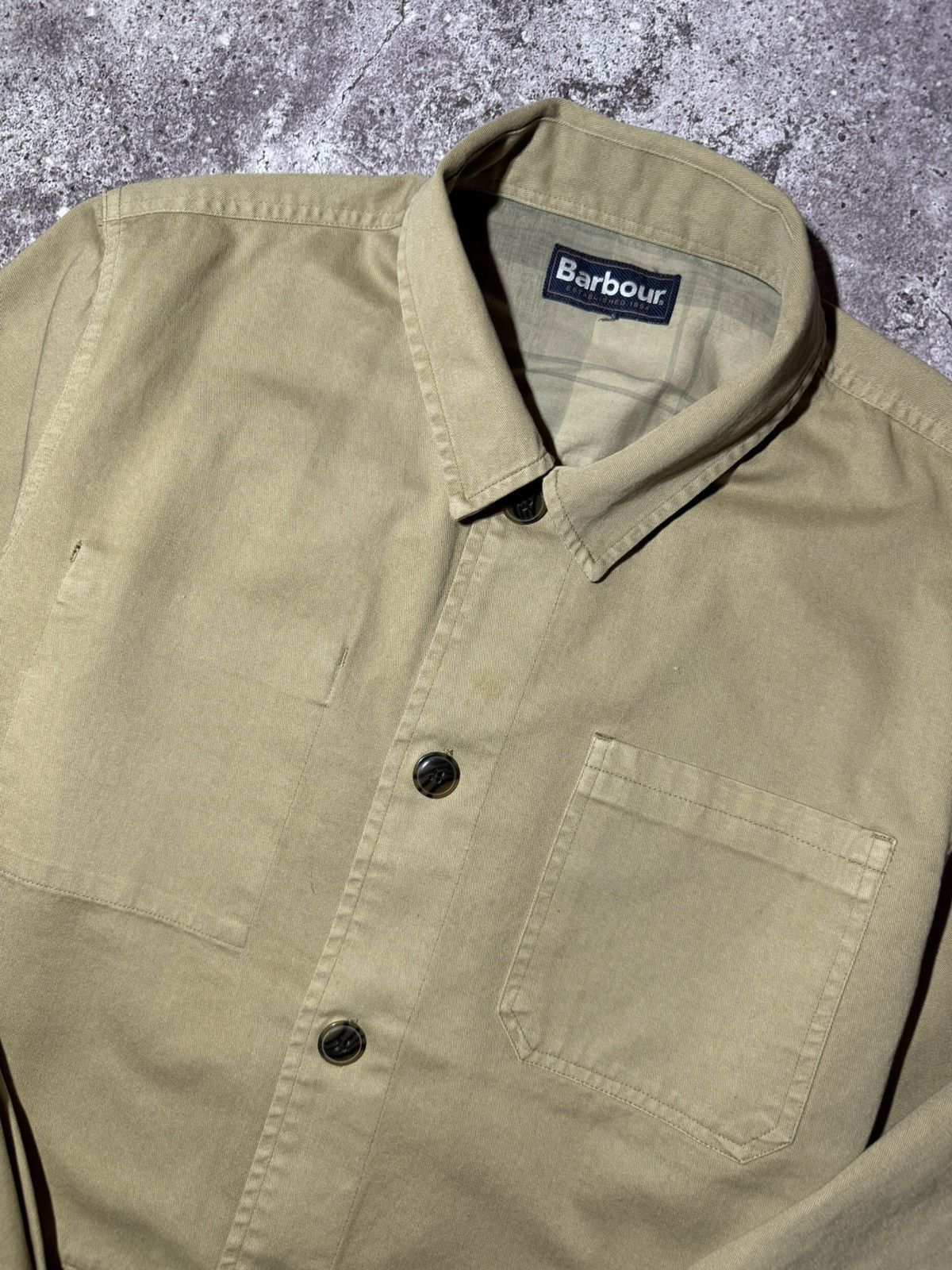 Barbour × Vintage Barbour Vintage Overshot Jacket Beige y2k Outdoor Streetwear Size US XL / EU 56 / 4 - 5 Thumbnail
