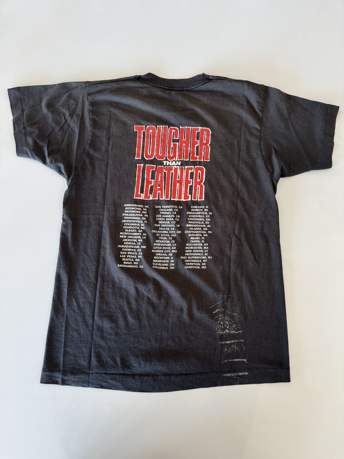 RUN DMC *RARE* VINTAGE 80s 1989 RUN DMC US TOUR TOUGHER THAN LEATHER Size US M / EU 48-50 / 2 - 13 Thumbnail