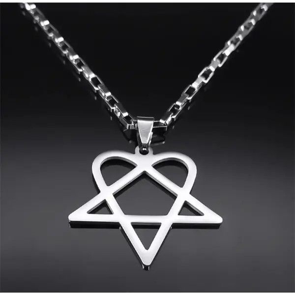 Jewelry Kitayama x Miki Heart Necklace Punk Grunge Chain Y2K Size ONE SIZE - 7 Thumbnail