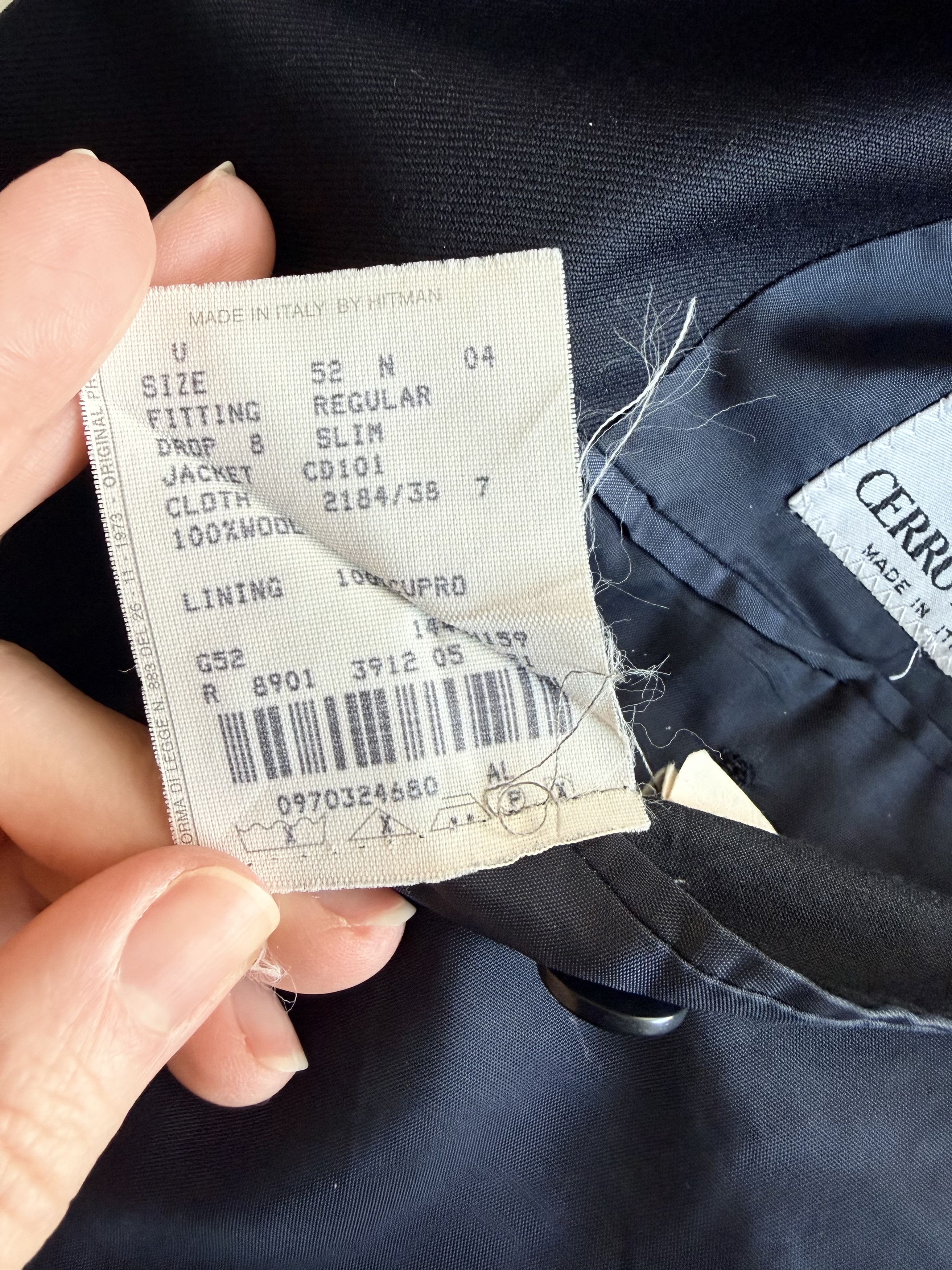 Cerruti 1881 Vintage 90s Cerruti 100% Wool Blazer XL Size 42R - 7 Thumbnail