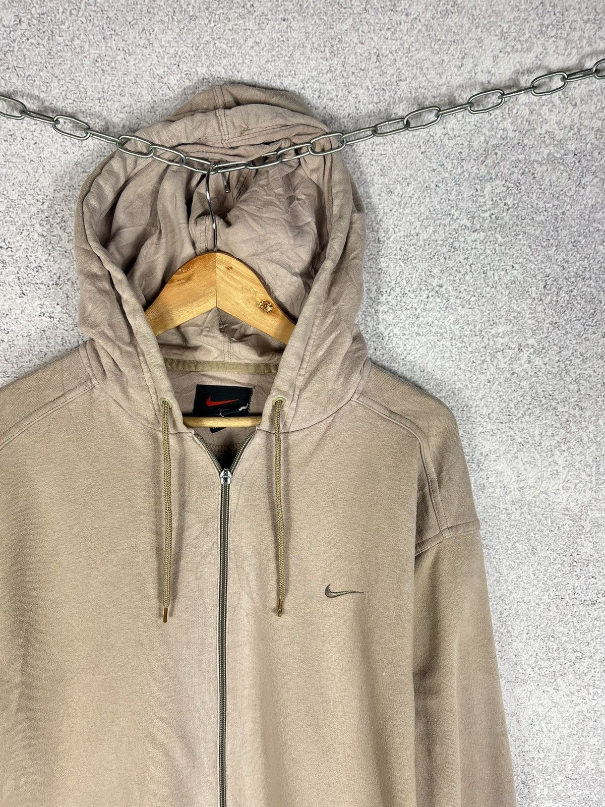 Nike Vintage Nike 90s Small Swoosh Logo Zip Hoodie Size US L / EU 52-54 / 3 - 2 Thumbnail