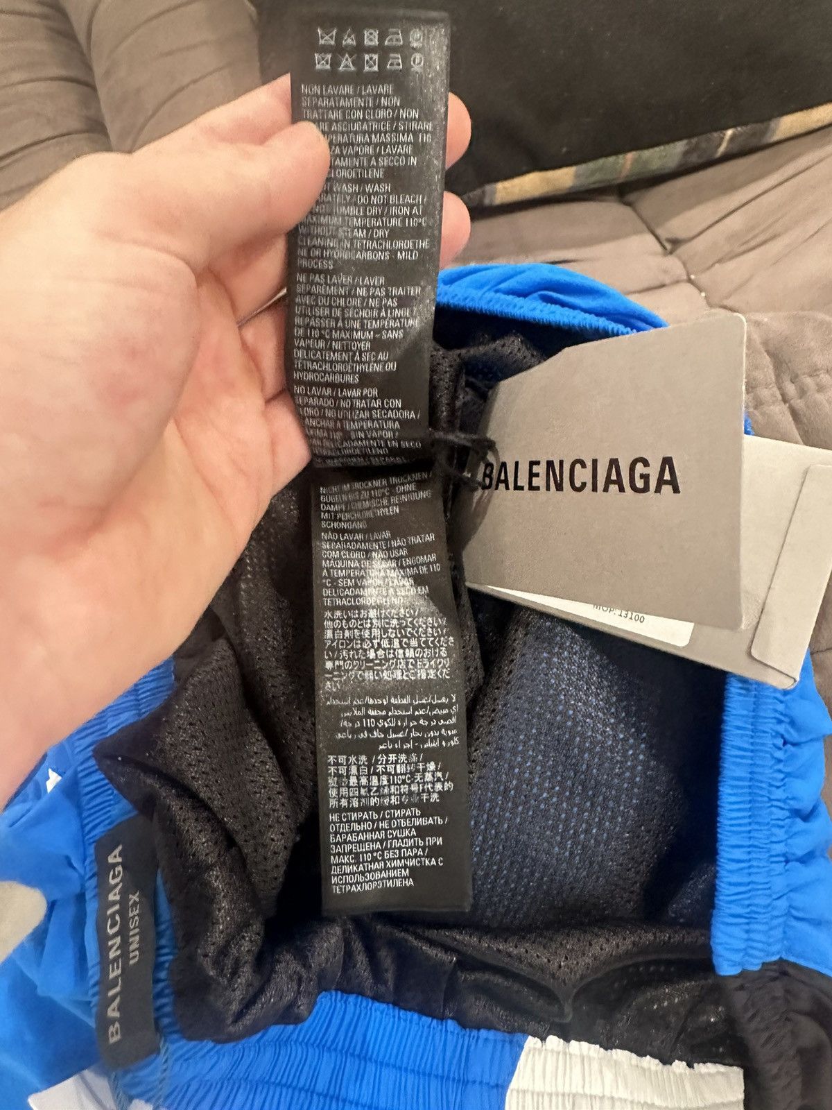 Balenciaga Balenciaga 3B Blue Windbreaker Sweatpants Size US 32 / EU 48 - 6 Thumbnail
