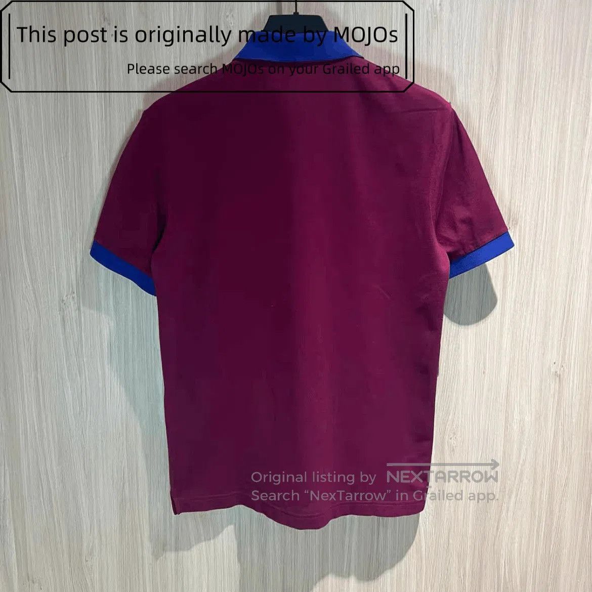 Prada Prada Wine Triangle Label Blue Neck Polo mojos18251015. Size US L / EU 52-54 / 3 - 2 Thumbnail