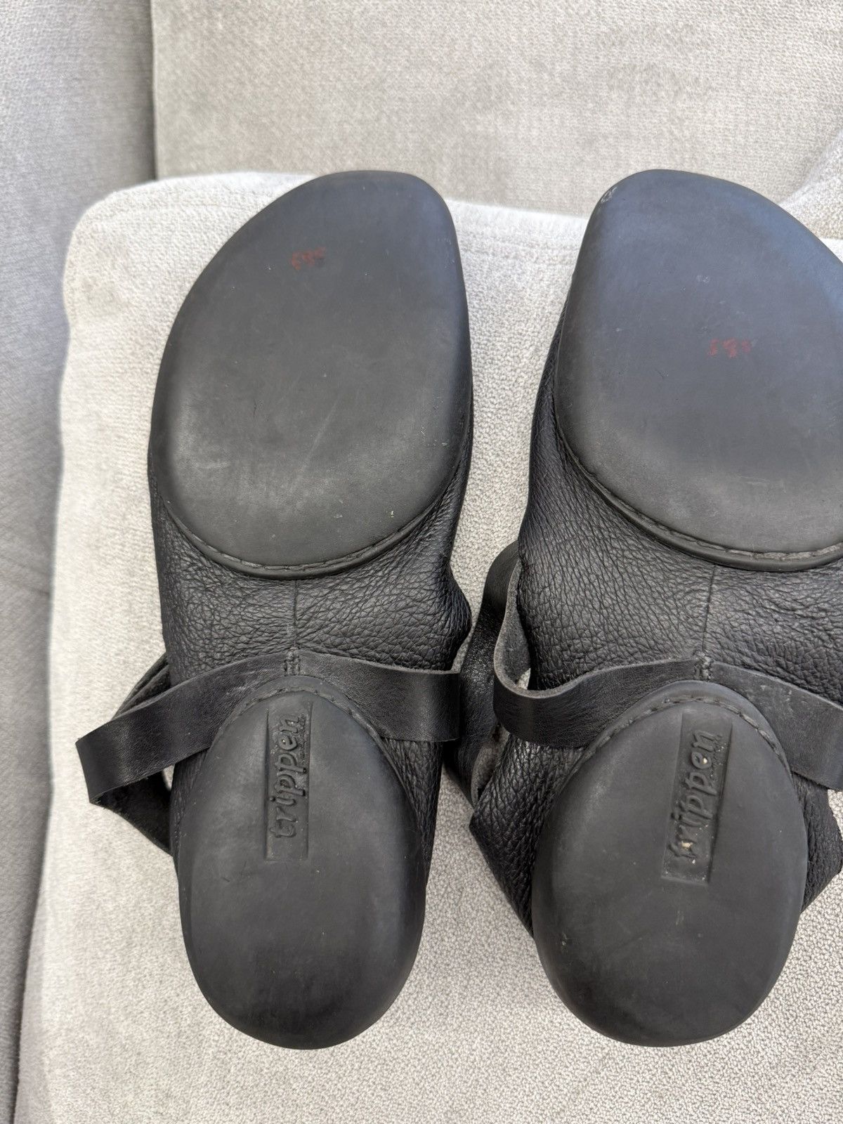 Trippen Rare Trippen Mary Jane Avant Garde Leather Flat Ballet Shoes Size US 10 / IT 40 - 9 Thumbnail