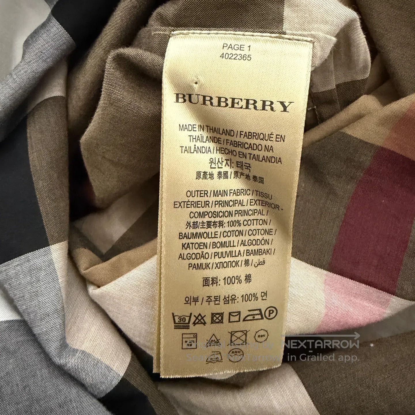 Burberry Burberry Khaki Big Checkered Shirt Dress| Size XS / US 0-2 / IT 36-38 - 5 Thumbnail
