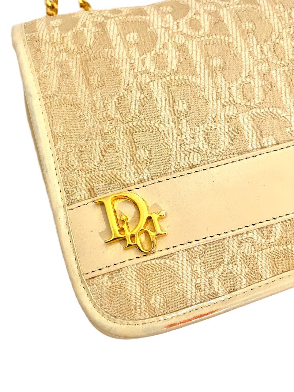 Dior Dior Oblique Logo Monogram Chain Shoulder Hand Bag Vintage Size ONE SIZE - 7 Thumbnail