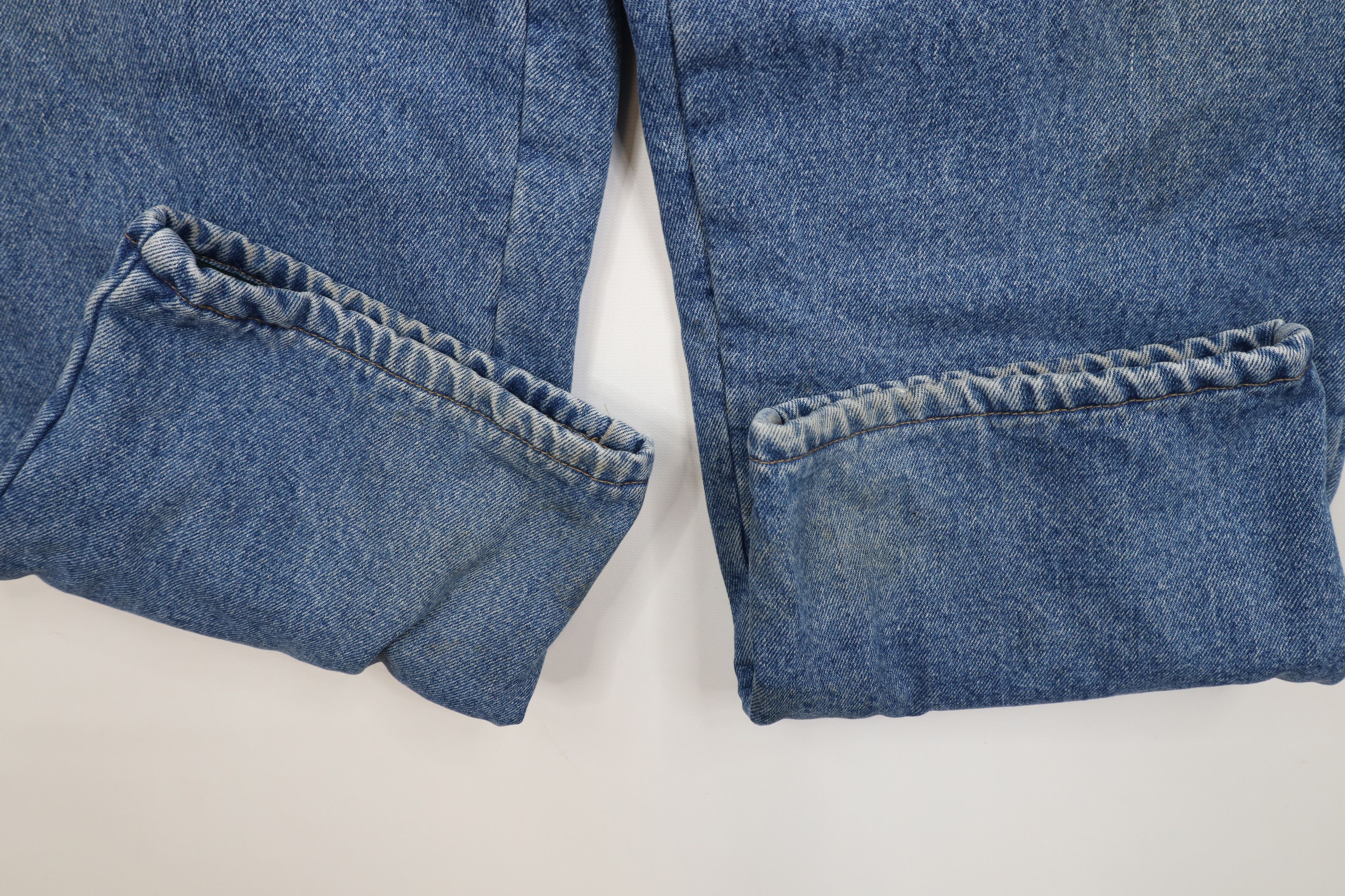Cabelas Vintage Cabelas Fleece Lined Heavyweight Denim Jeans Blue Size US 36 / EU 52 - 8 Thumbnail