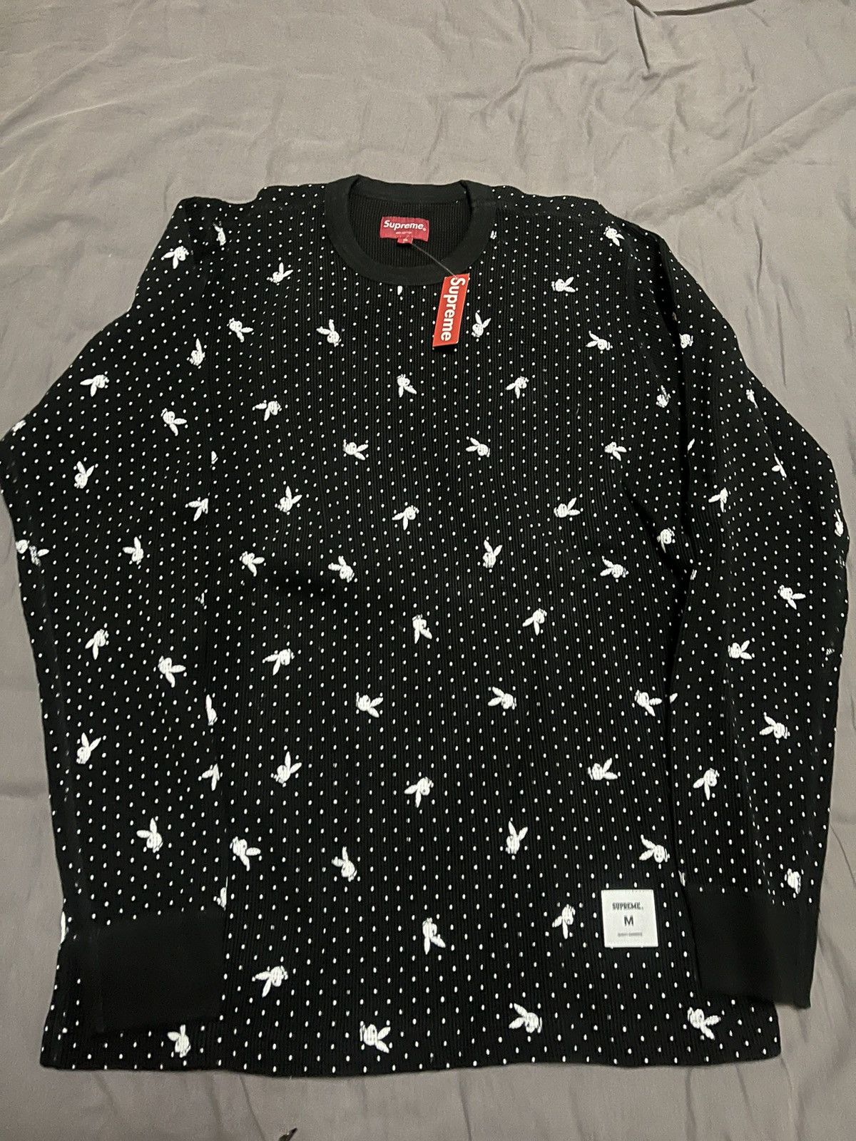 Supreme Playboy shops Thermal Waffle Crew XL