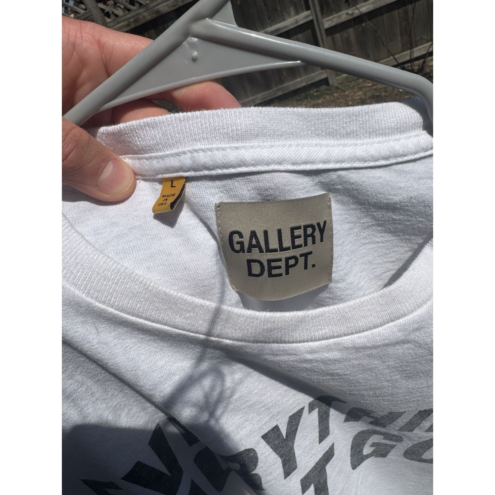 Gallery Dept. Gallery Dept Shirt Everything Must Go White Shirt Mens Large Size US L / EU 52-54 / 3 - 4 Thumbnail