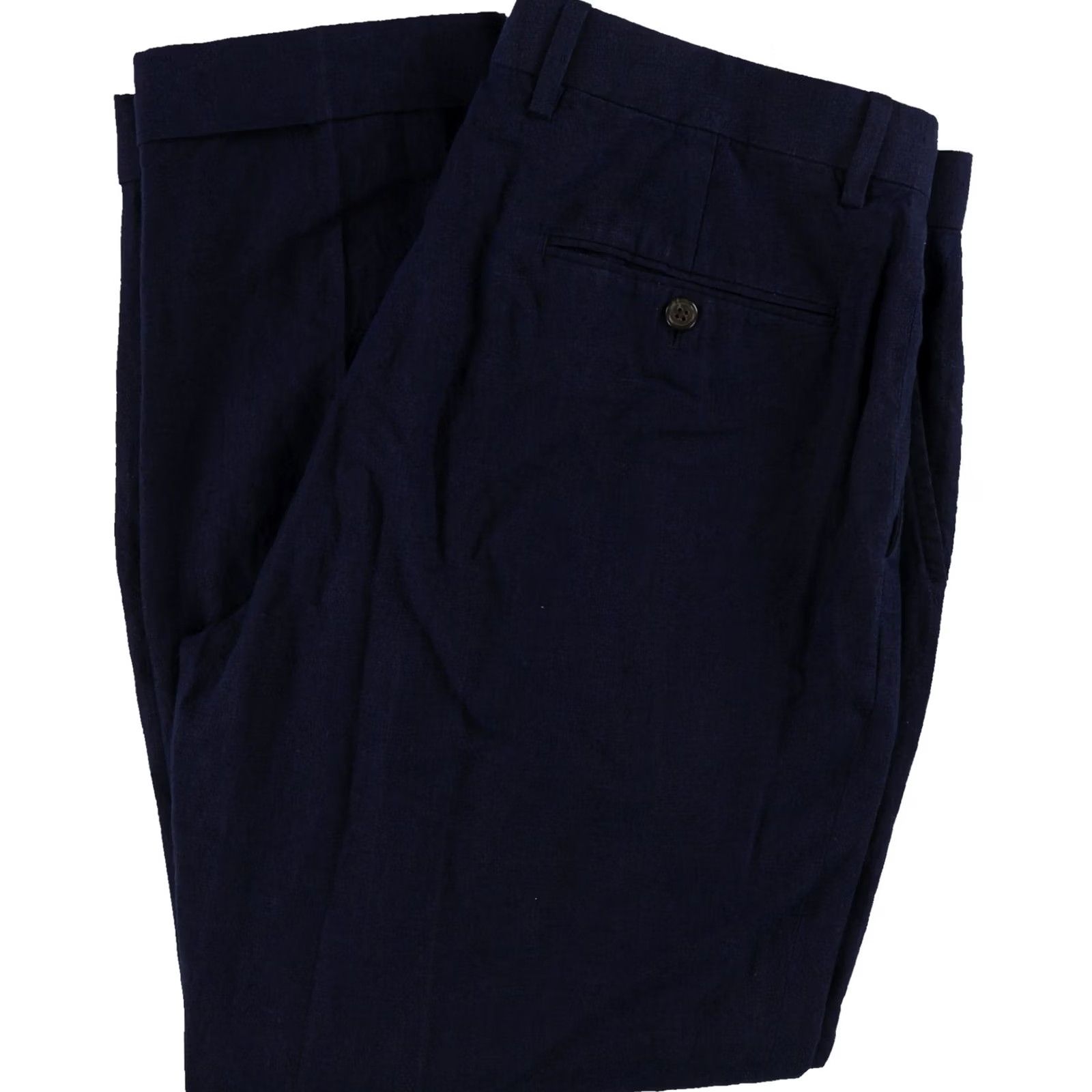 Ralph Lauren Ralph Lauren Mens Linen Suit Straight Leg Dress Pants Blue 36W 30L Size 36R - 2 Thumbnail