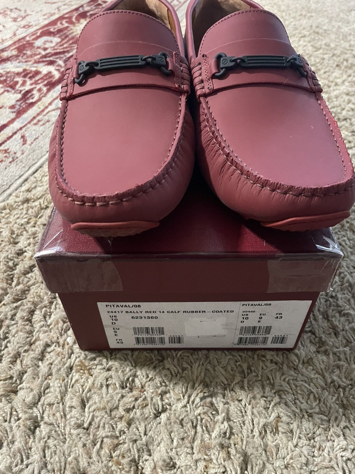 Bally Pitaval/08 Calf Rubber coated drivers Size US 10 / EU 43 - 13 Thumbnail