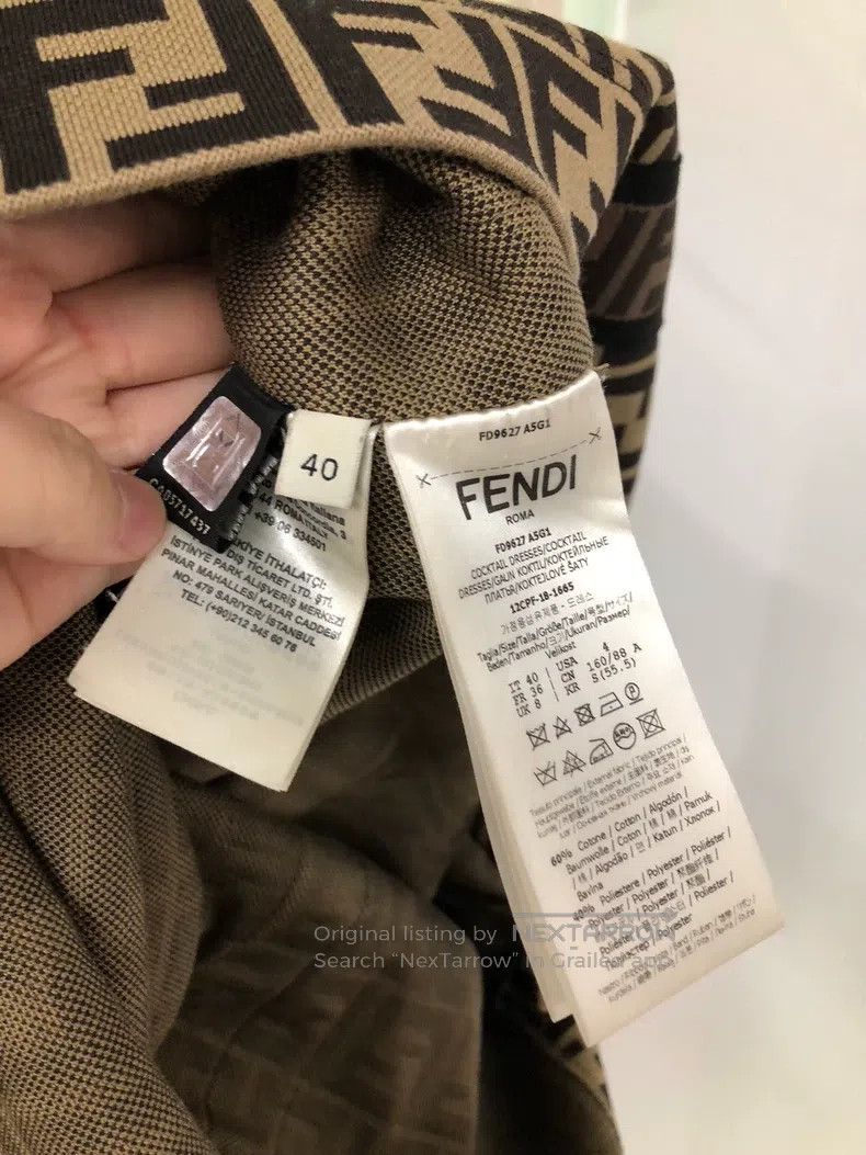Fendi Fendi All-Print Dress Size XS / US 0-2 / IT 36-38 - 8 Thumbnail