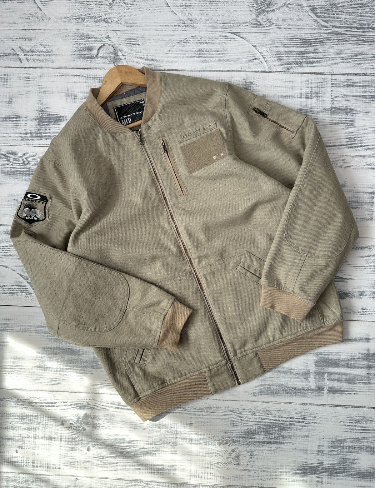Oakley Vintage Y2K OAKLEY Military Bomber Jacket Beige Men’s size M Size US M / EU 48-50 / 2 - 15 Thumbnail