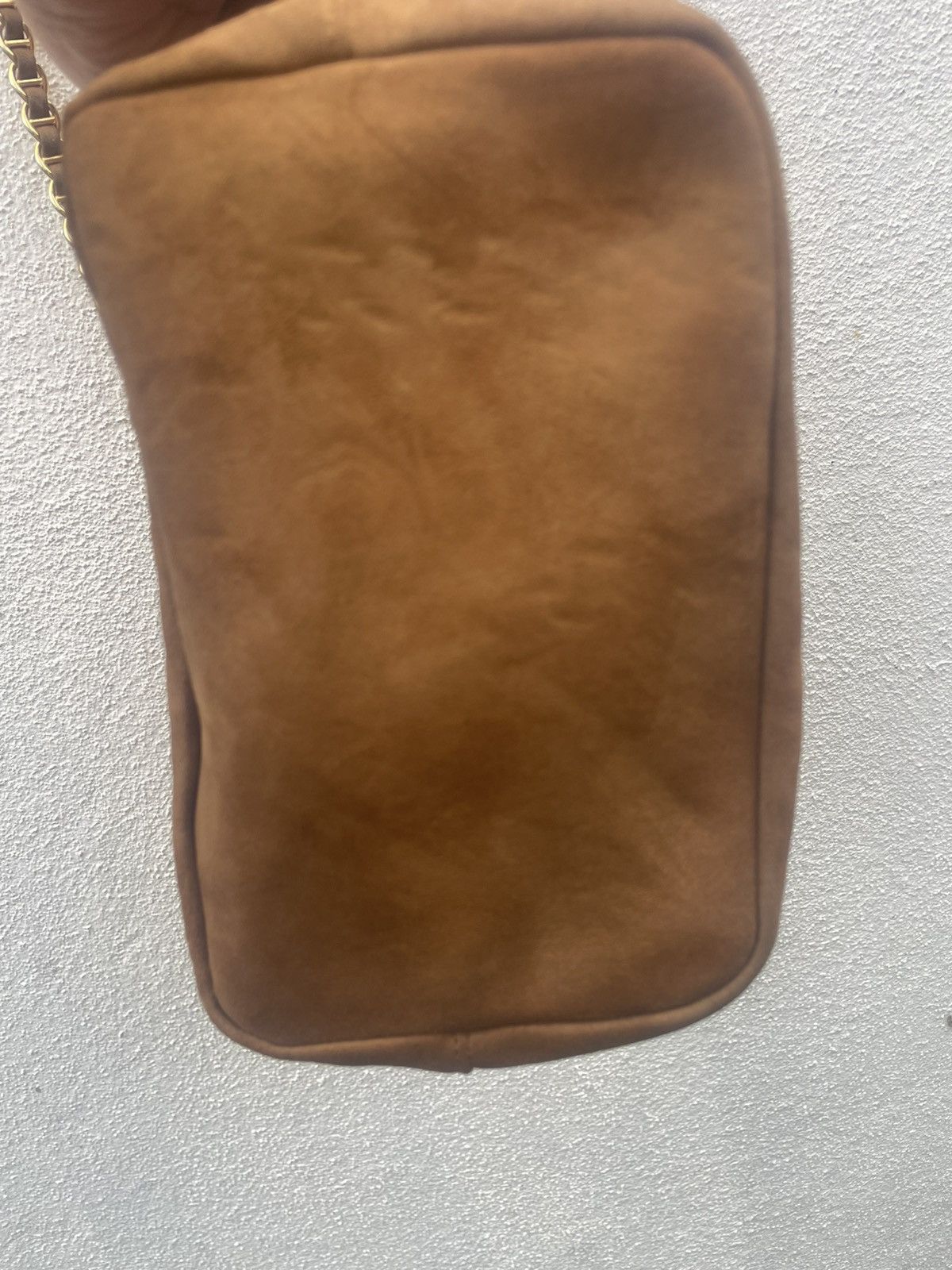 Prada Prada Brown Chain Suede Leather Shoulder Bag Size ONE SIZE - 12 Thumbnail