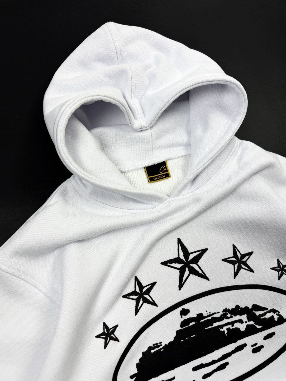 Corteiz Corteiz Alcatraz Big Logo White Heavy Cotton Hoodie STREETW Size US M / EU 48-50 / 2 - 10 Thumbnail