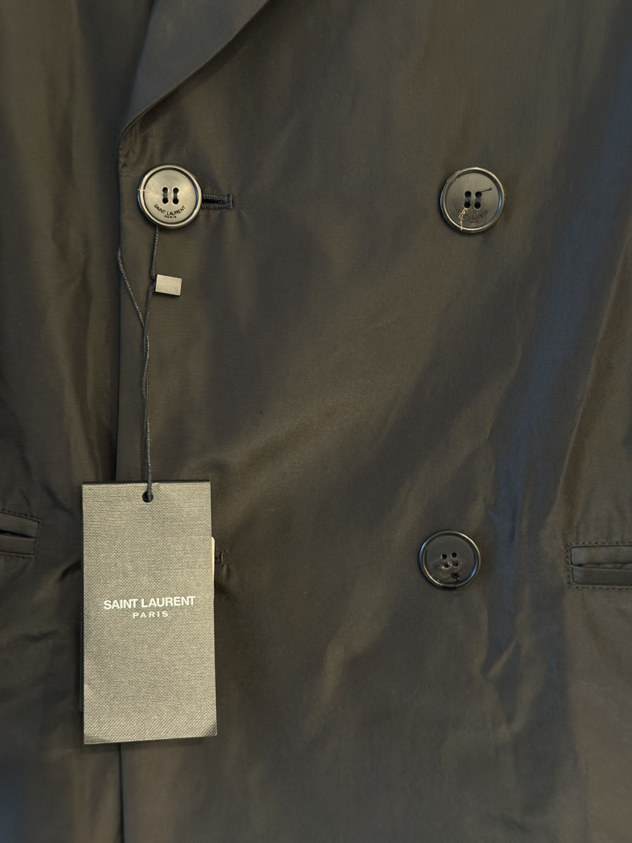 Saint Laurent Paris long coat in silk taffeta Size US M / EU 48-50 / 2 - 5 Thumbnail