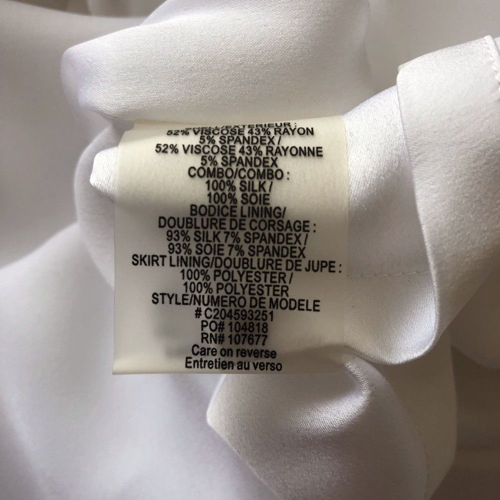 Alice + Olivia Alice + Olivia Lexie Drape-Skirt White Dress Size 2 Size XS / US 0-2 / IT 36-38 - 7 Thumbnail