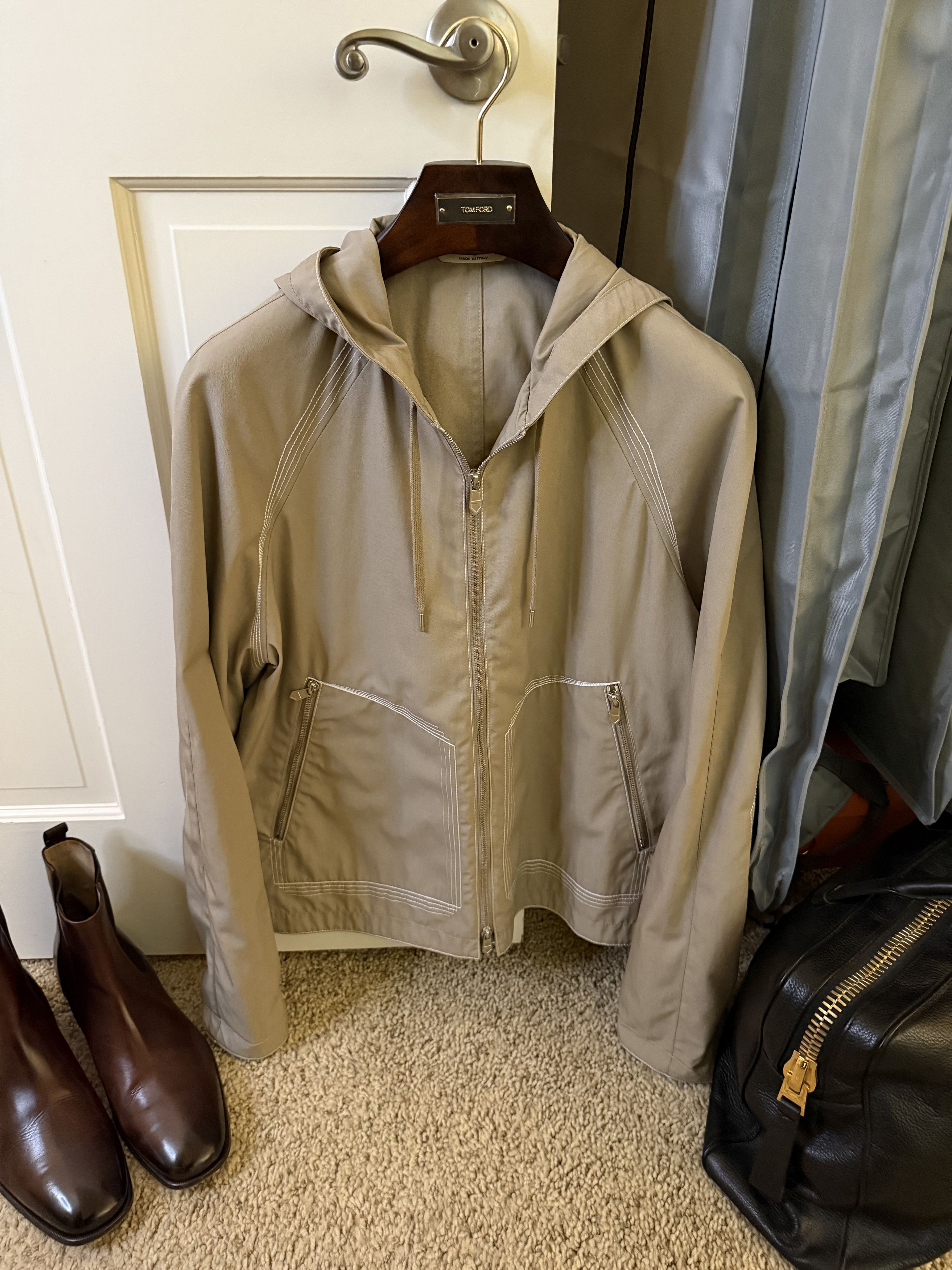 Hermes Best Dressed Rare $5,500 w/tax Hooded Tech Twill Jacket Size US M / EU 48-50 / 2 - 16 Thumbnail