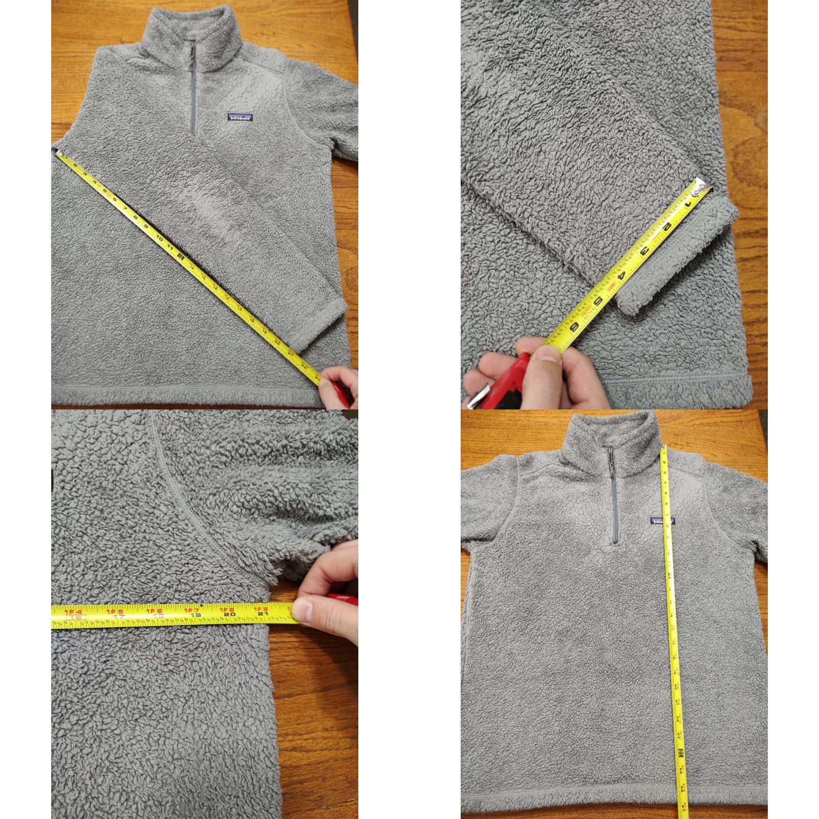 Patagonia Patagonia Sweatshirt Fleece 1/4 Zip Womens XL Tan Brown Mock Neck Bohemian City College Pullover Size XL / US 12-14 / IT 48-50 - 9 Thumbnail