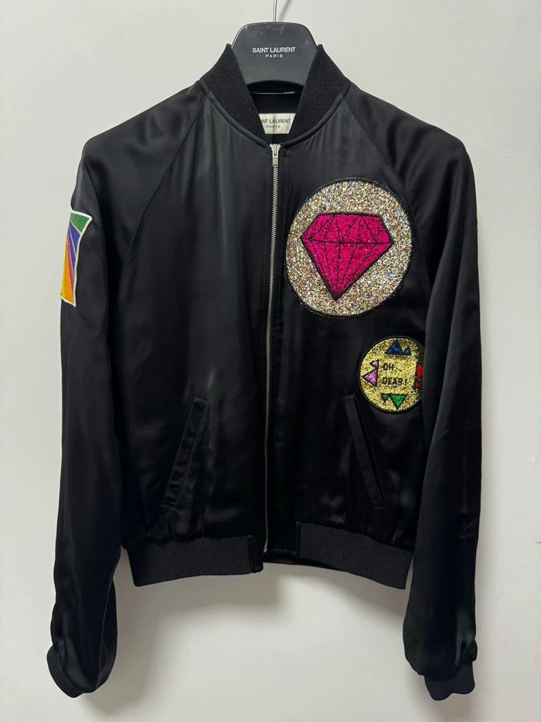 Saint Laurent Paris saint Laurent paris17 SS medal silk glitter diamond Teddy Size US S / EU 44-46 / 1 - 1 Thumbnail