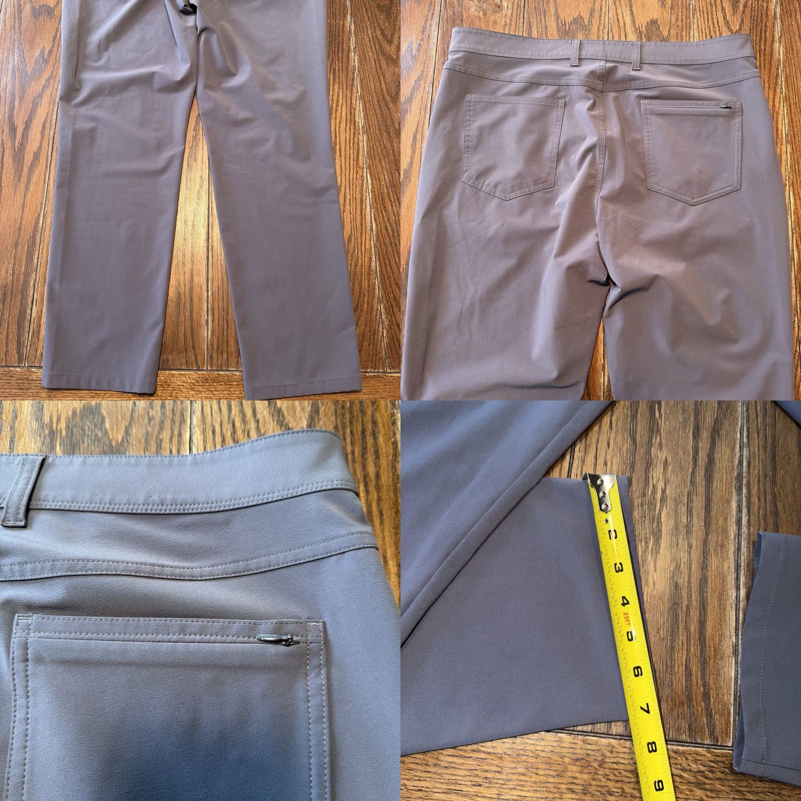 Mizzen+Main Mizzen+Main Helmsman Pants Men 36x30 Gray 5 Pocket Slim Performance Trousers Size US 36 / EU 52 - 8 Thumbnail