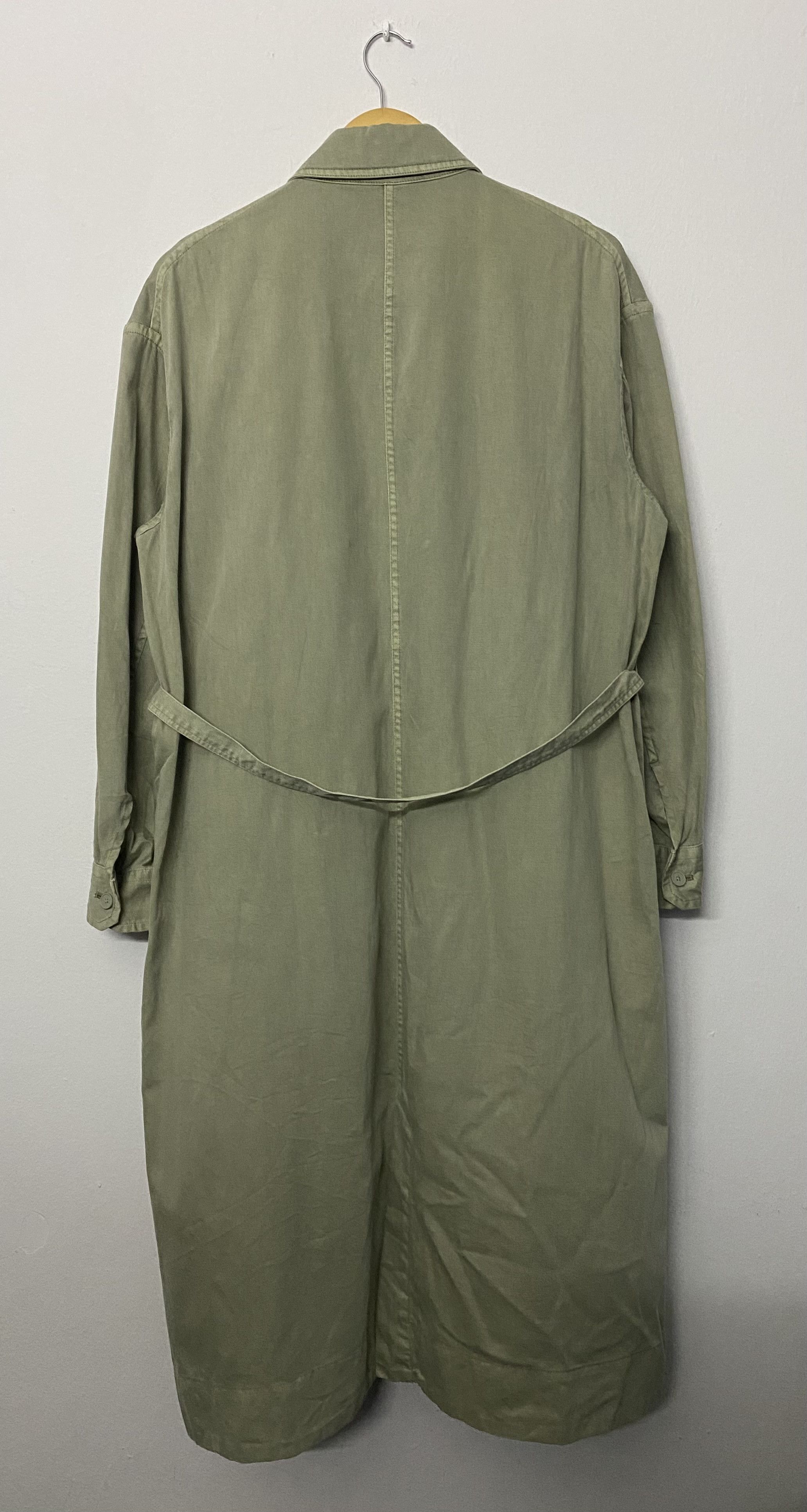 Lemaire × Uniqlo Uniqlo U Christophe Lemaire Green Belted Trench Coat Jacket Size M / US 6-8 / IT 42-44 - 2 Thumbnail