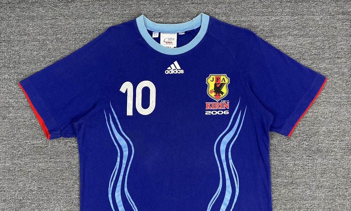 Adidas Rare🔥Vintage Y2K Samurai Blue JFA Shirt Big Logo Spell Out Size US M / EU 48-50 / 2 - 2 Thumbnail