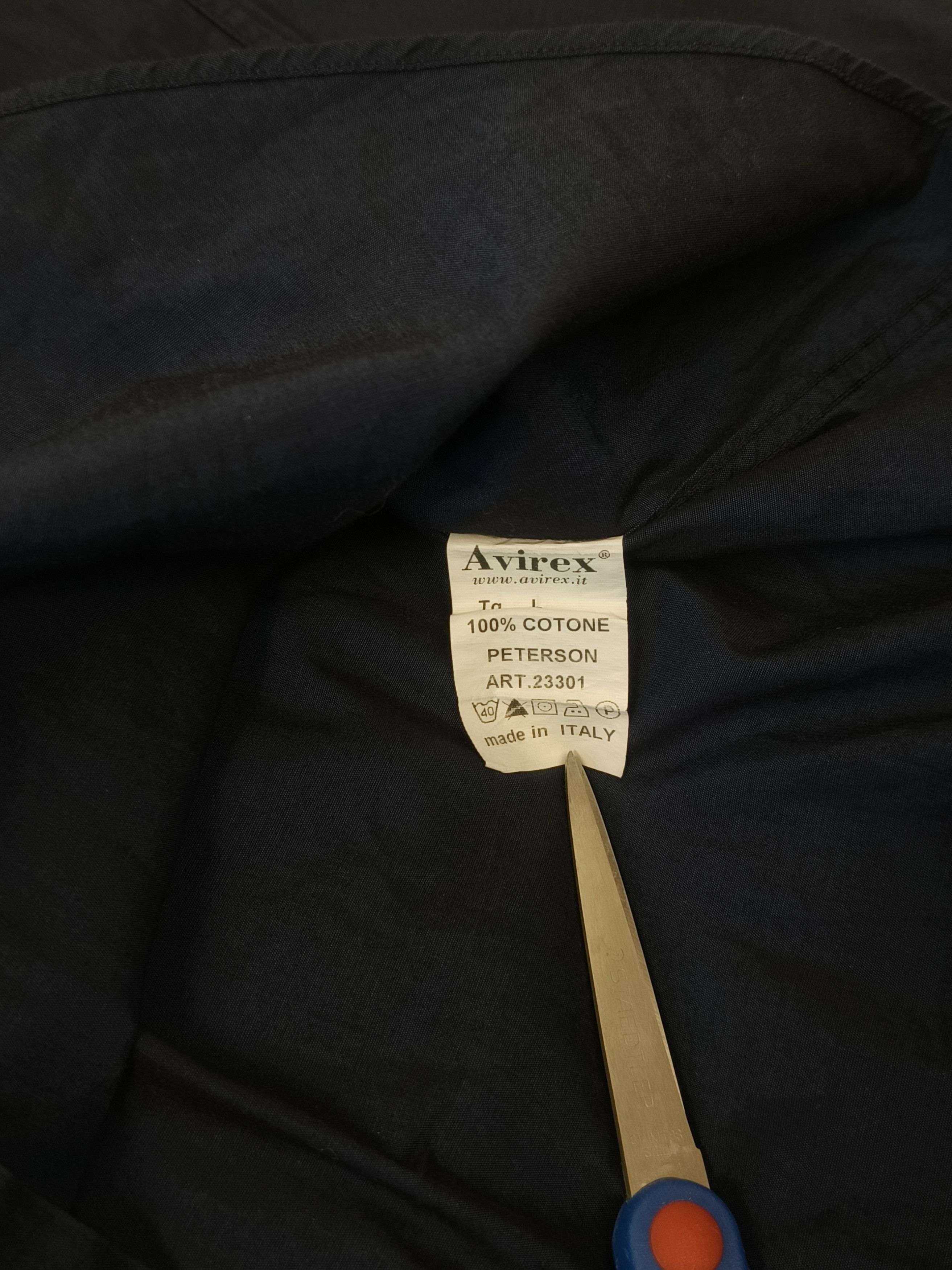 Avirex Avirex Navy Cotton Button-Down Embroidery Logo Shirt Size US L / EU 52-54 / 3 - 5 Thumbnail