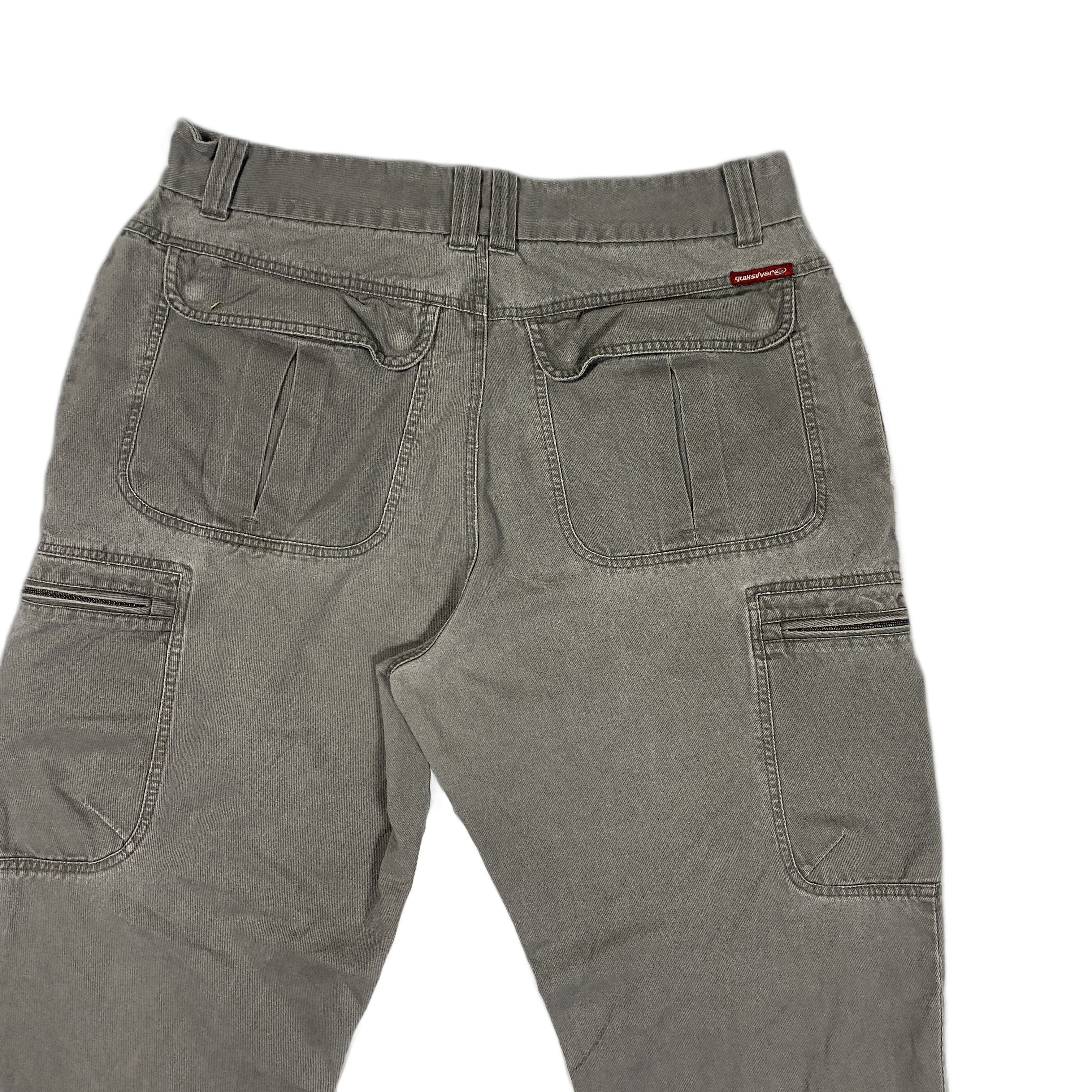 Quicksilver Vintage Quiksilver Y2K Grey Cargo Pants 36x30 Size US 36 / EU 52 - 3 Thumbnail