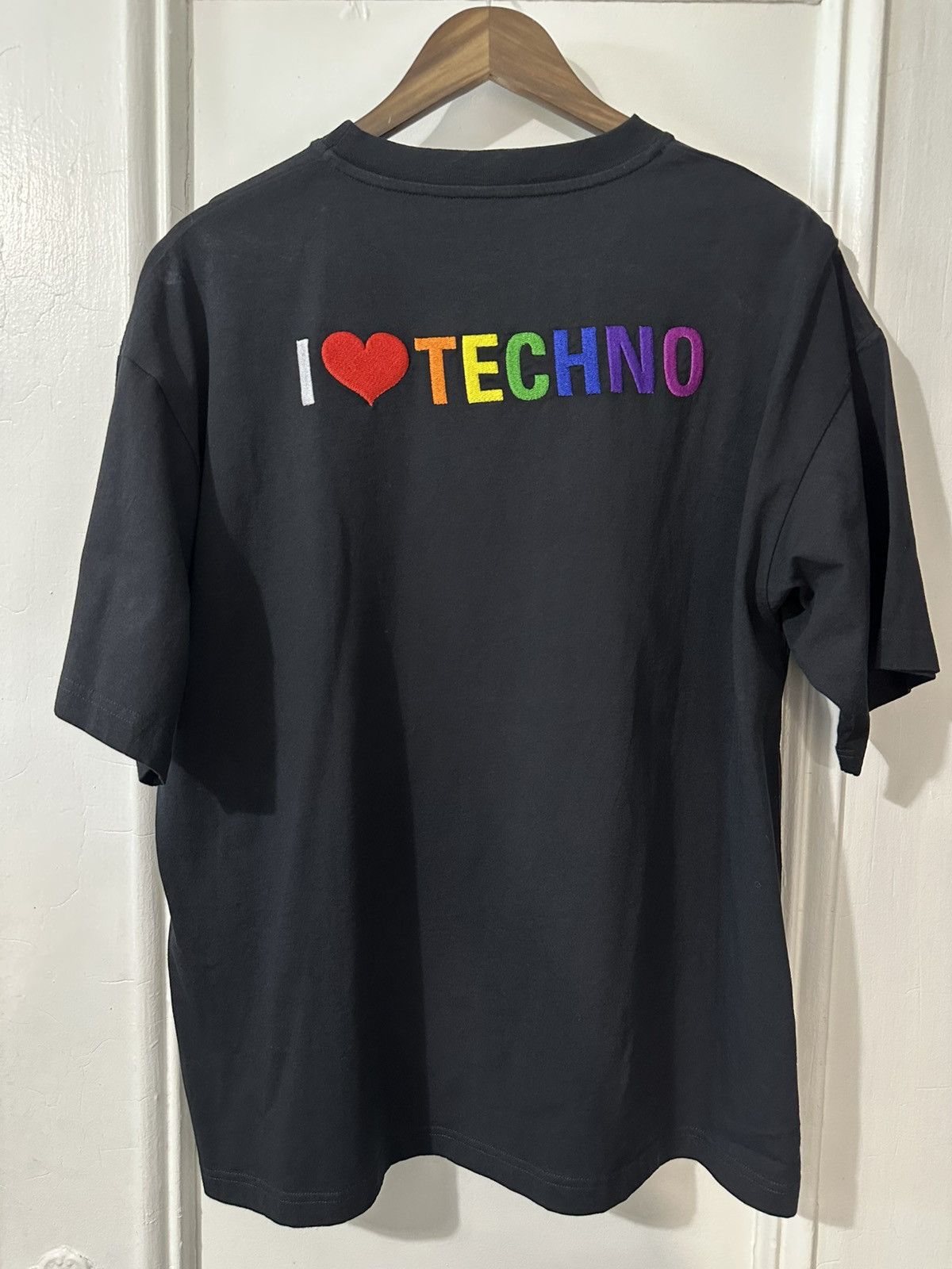 Balenciaga BALENCIAGA ‘I ❤️ Techno’ cotton tshirt Size US M / EU 48-50 / 2 - 1 Thumbnail